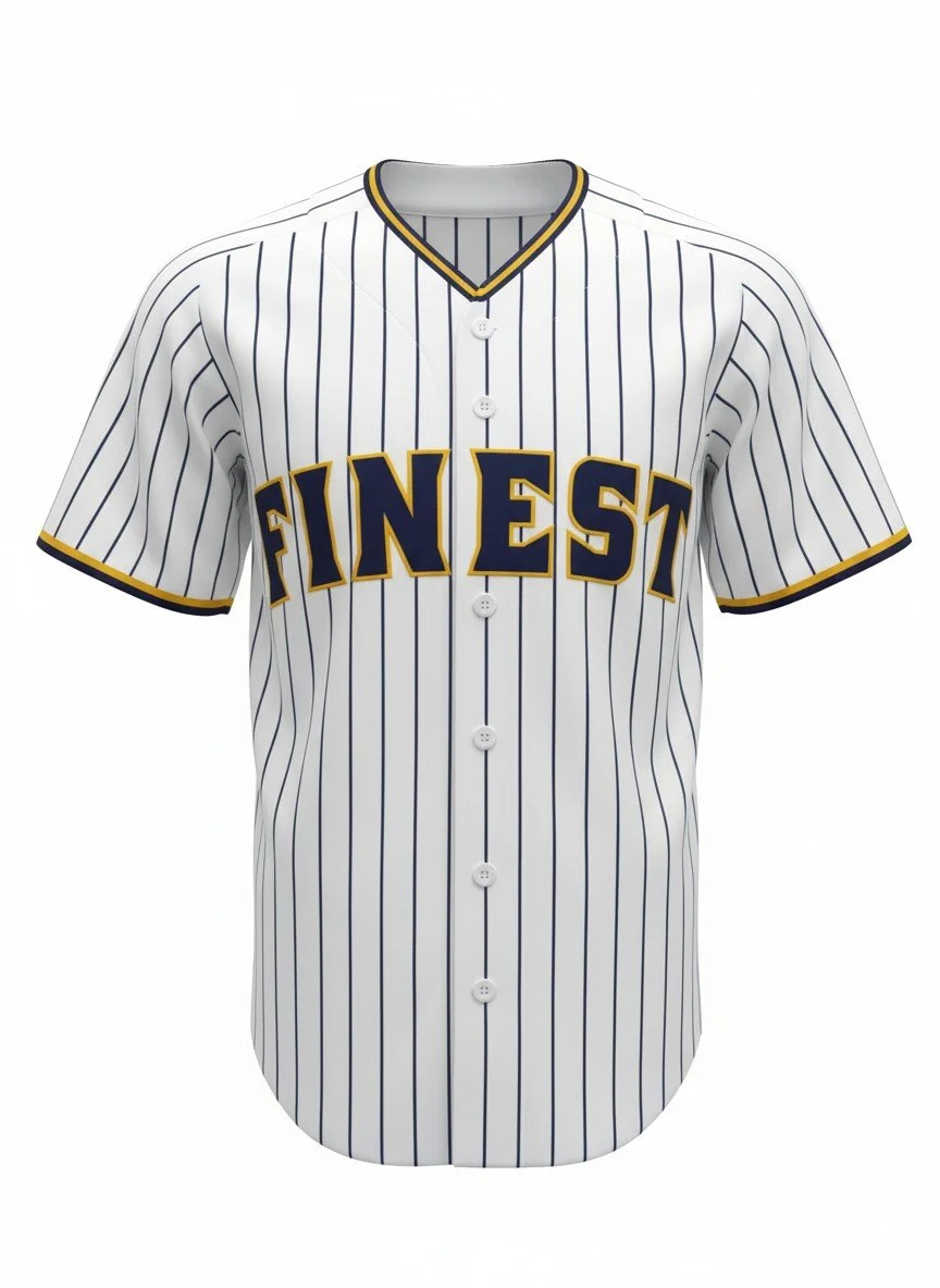 CUSTOM Finest Pinstripe Jersey (Patch Included)