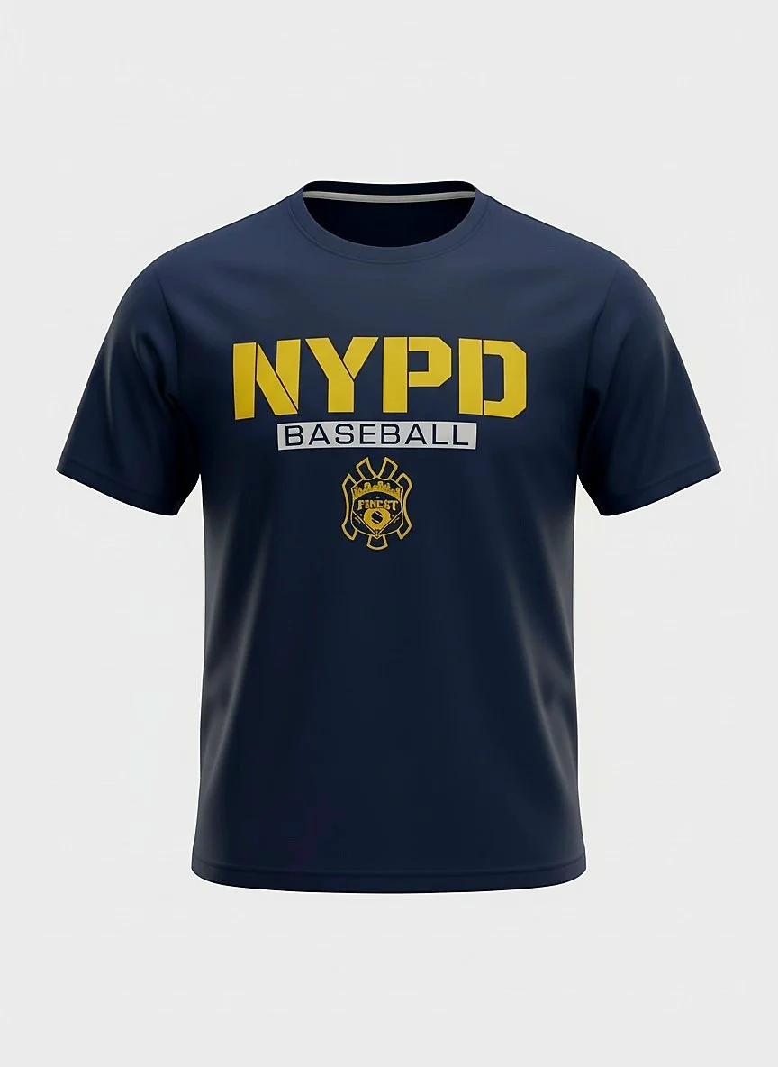 Item# T401 NYPD Baseball Finest Dri-fit Shirt