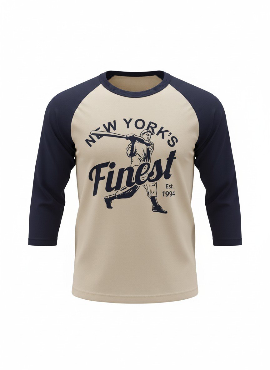 LS202 - New York's Finest 3/4 Sleeve T-Shirt