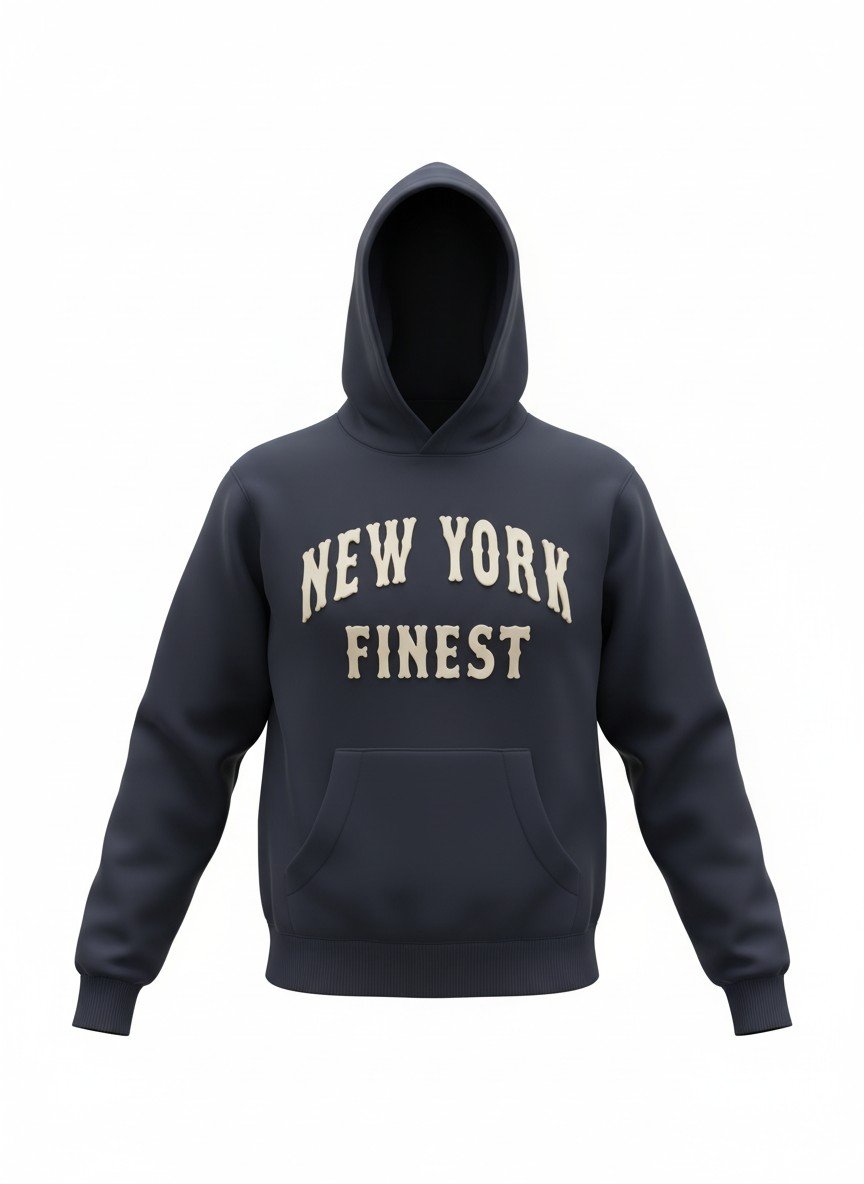 Item# S303 - New York Finest Felt Lettering Hoodie