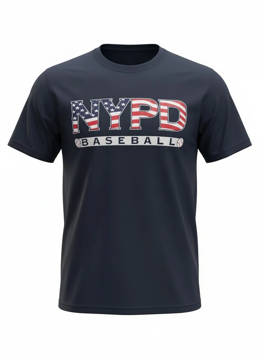 Item# T405 NYPD Stars & Stripes T-Shirt