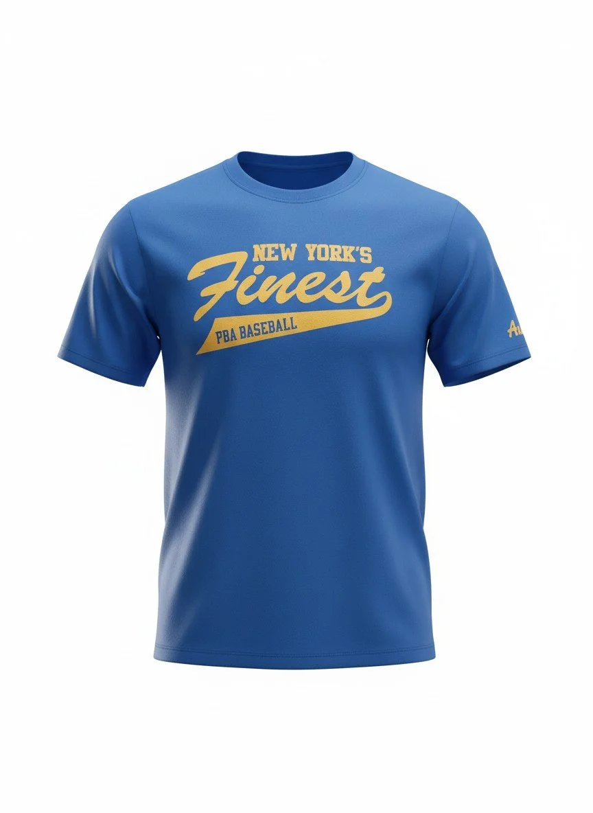 Item# T406 - Classic throwback 1994 New York's Finest Baseball T-Shirt