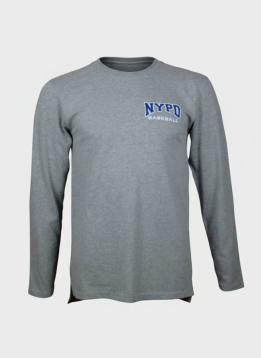 Item# LS201 NYPD Baseball Long Sleeve T-Shirt