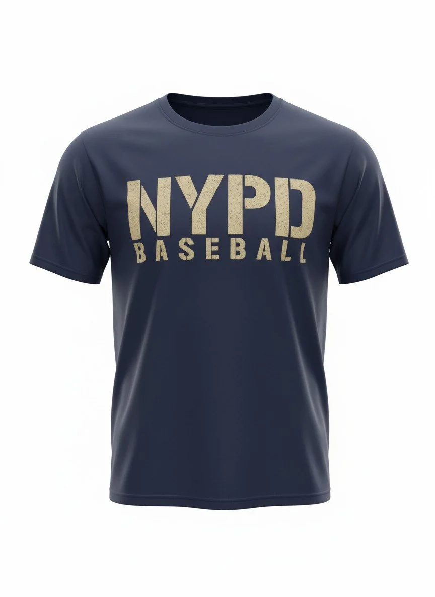 Item# T411 NYPD Baseball Dri-fit Shirt
