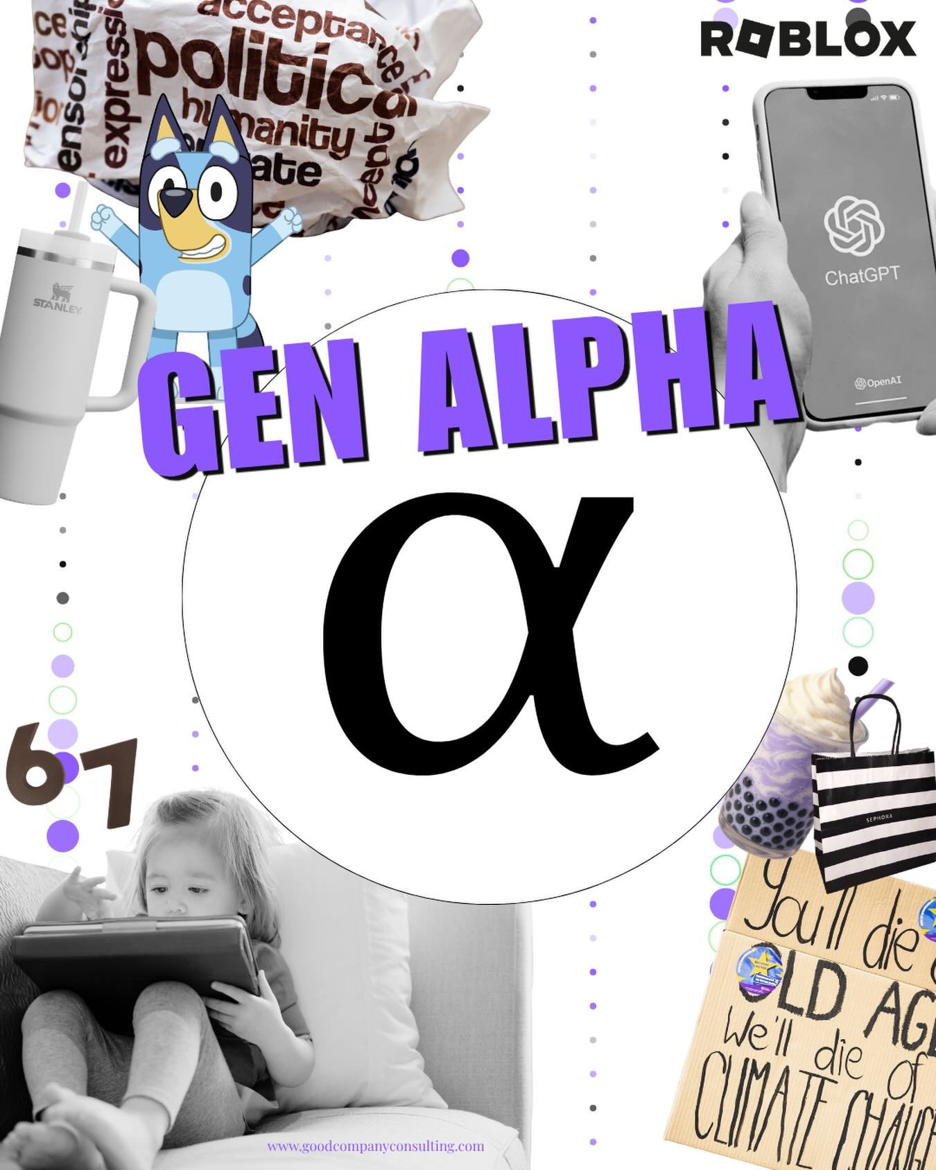 𝐌𝐞𝐞𝐭 𝐆𝐞𝐧 𝐀𝐥𝐩𝐡𝐚 👋
Born from 2011 to... TBD (us generational sociologists haven&rsquo;t landed on the exact cutoff yet). Gen Alphas are mostly the kids of Millennials and younger Gen X. They watched adults figure out remote work, navigate 