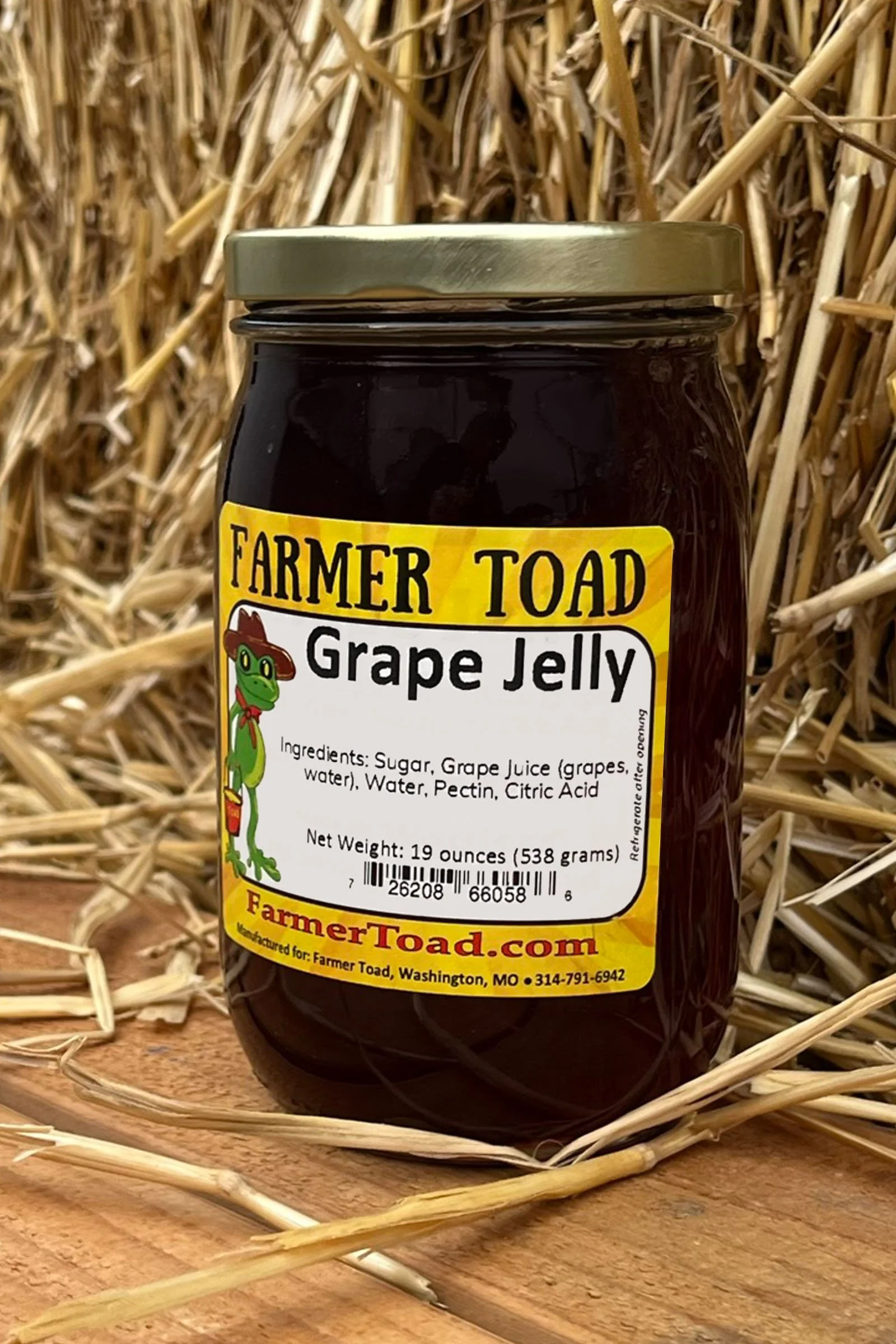 Toad Grape Grape Jelly Nutrition Label