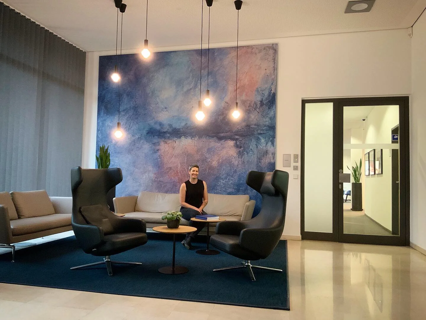  Very proud to sit with my first corporate commission installation at  Wirecard Headquarters  in Munich, Germany. 