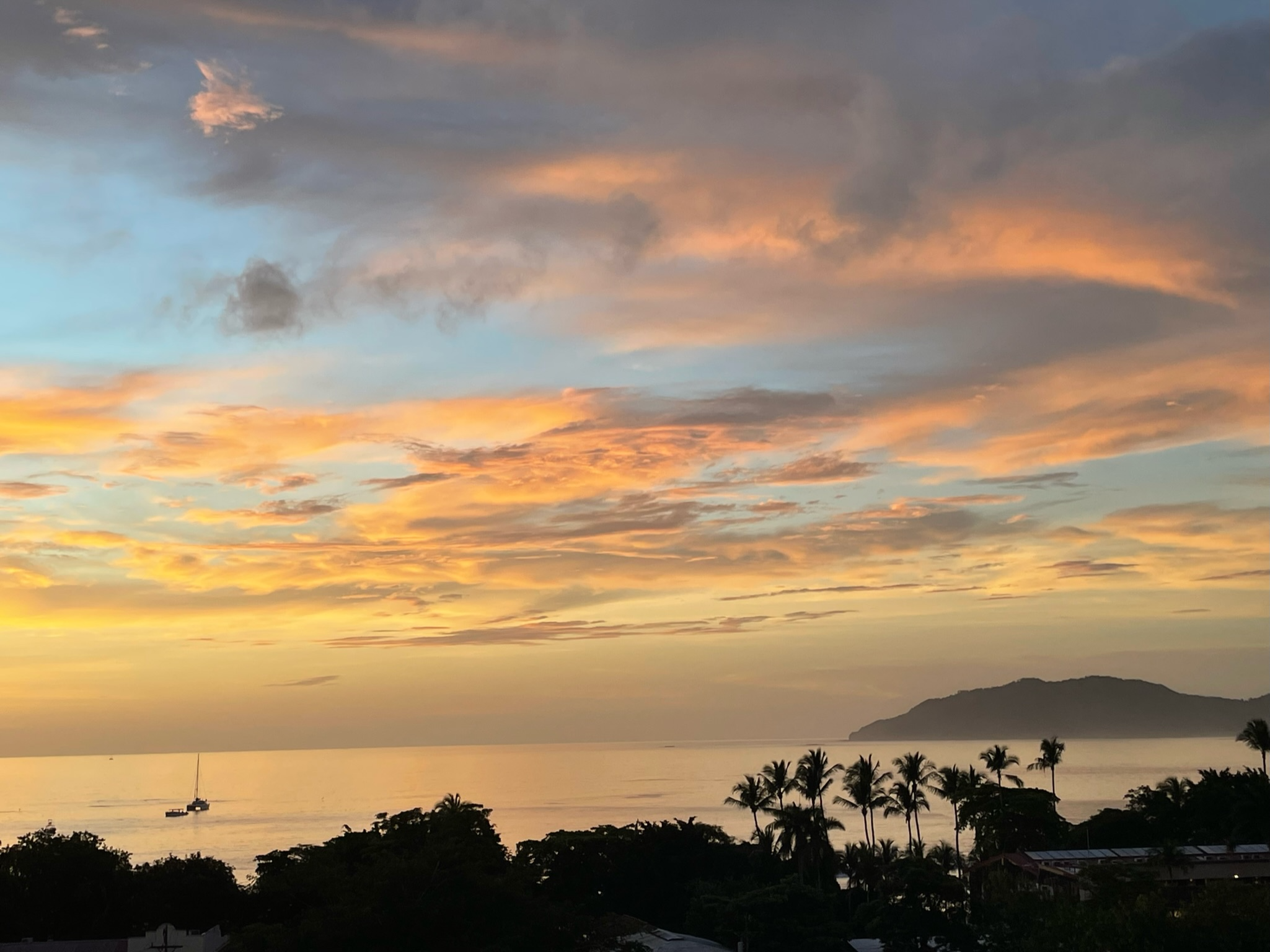 The Roof pizza restaurant has the best sunset view in Tamarindo.