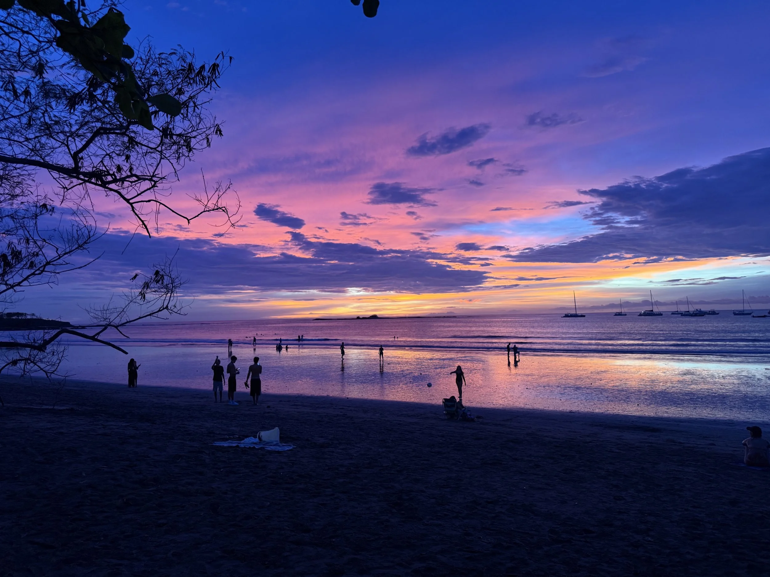 Playa Tamarindo sunset magic.