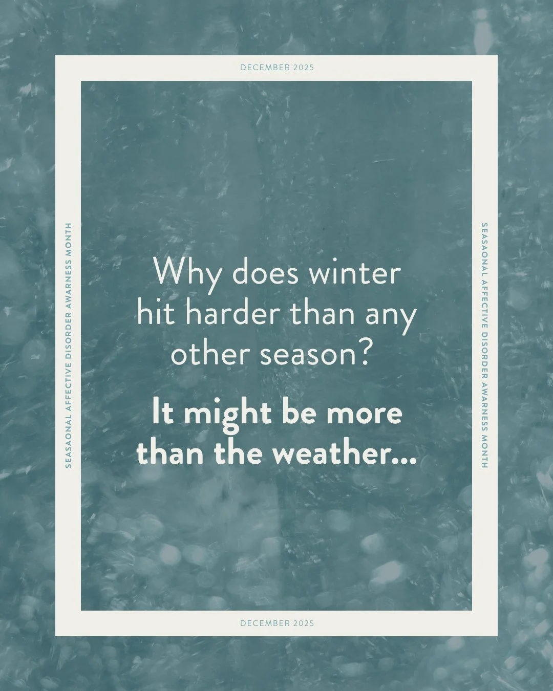 As the days get shorter and the clouds linger longer, you might notice shifts in your energy, mood, or motivation. It&rsquo;s not just in your head. It could be Seasonal Affective Disorder (SAD), a type of depression triggered by the lack of sunlight
