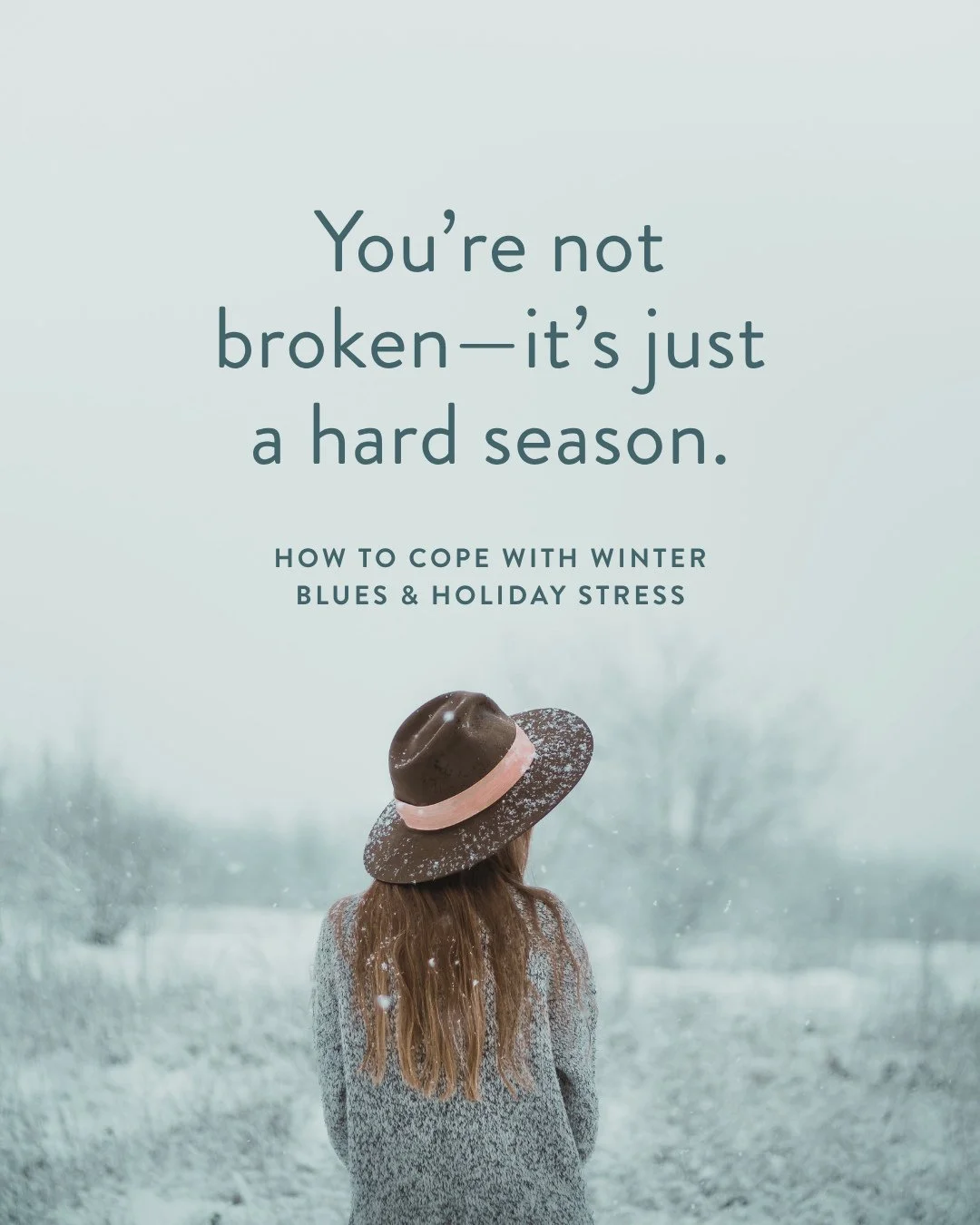The holiday season can stir up joy, but also stress, sadness, or even grief. Add in shorter days and colder weather, and it's no wonder many people feel off this time of year.⁠
⁠
If you're navigating the winter blues or finding the holidays overwhelm