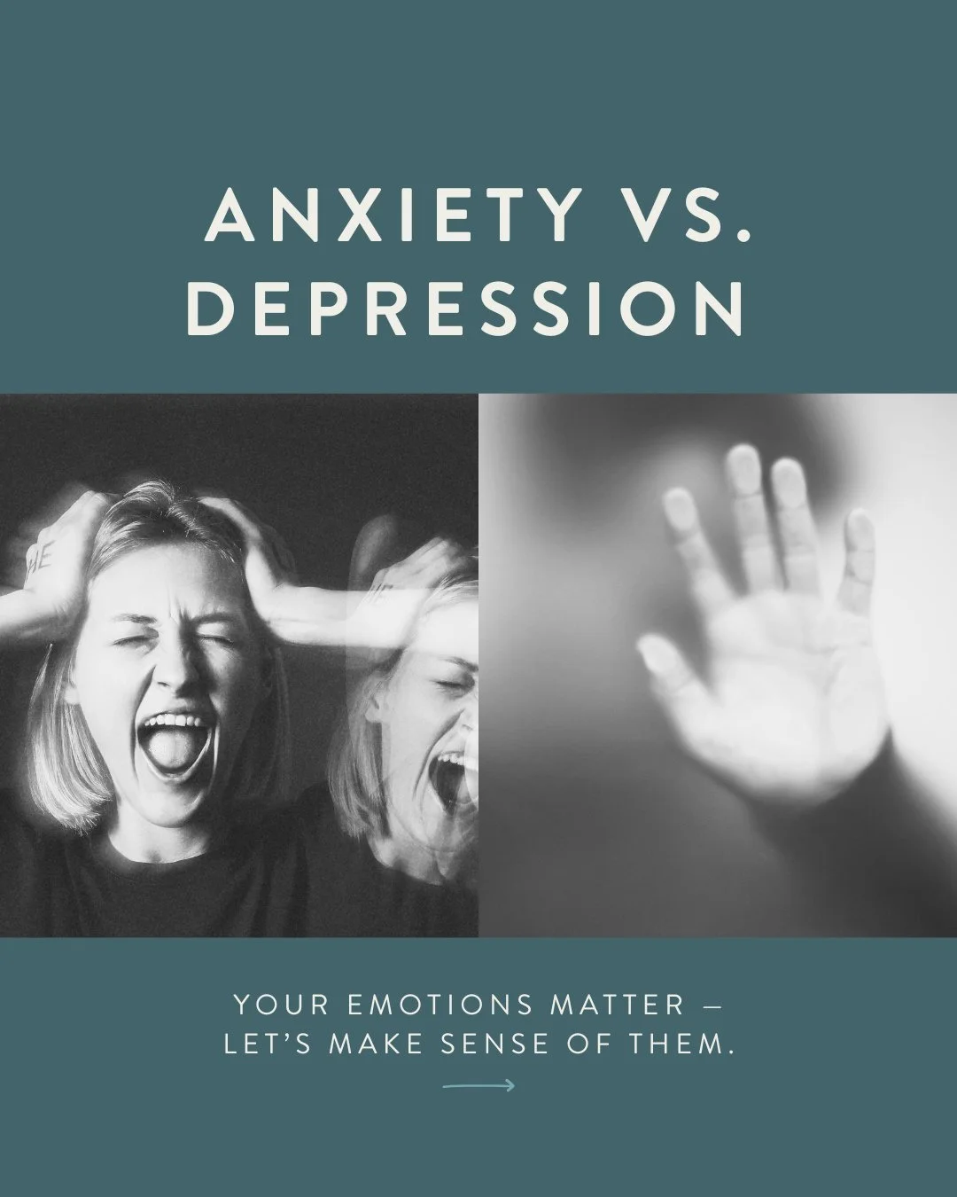Anxiety and depression can feel similar, but the support you need can differ. Recognizing symptoms is the first step toward care that helps.⁠
⁠
If you&rsquo;ve been &ldquo;not quite right,&rdquo; you&rsquo;re not alone and it&rsquo;s not &ldquo;all i