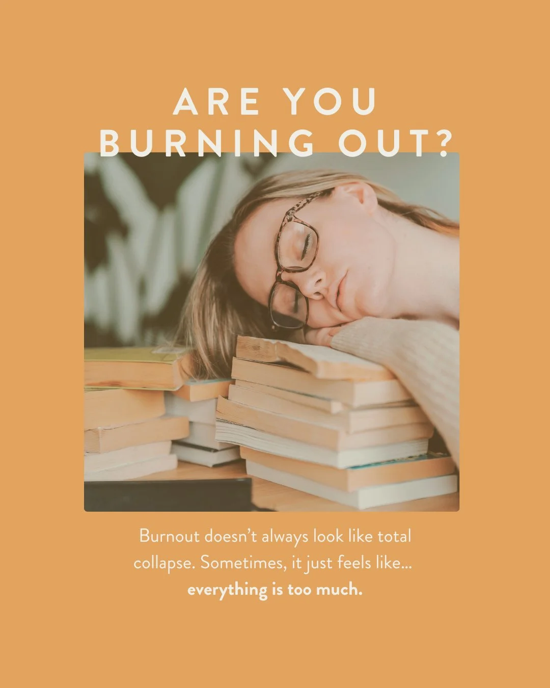 Burnout doesn&rsquo;t happen overnight.⁠
⁠
Burnout isn&rsquo;t weakness, it&rsquo;s a signal. If you&rsquo;ve been running on fumes, feeling flat, or checking out more than checking in &mdash; these slides might feel very familiar.⁠
⁠
You can reset w