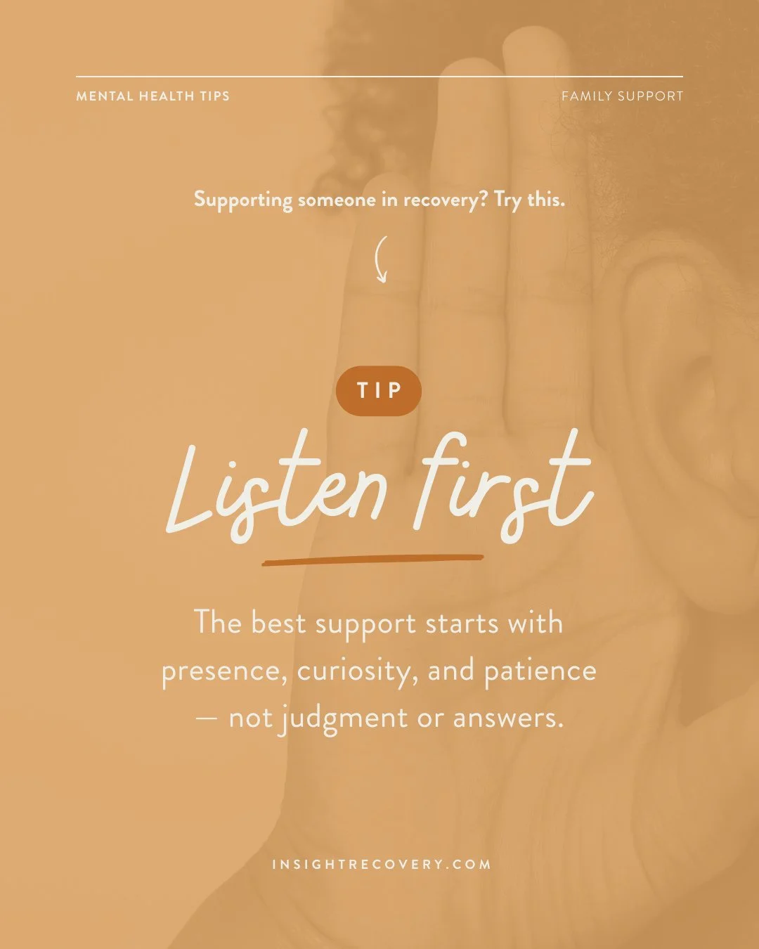 Family and loved ones are part of the healing circle, but it can be hard to know how to show up in supportive, sustainable ways.⁠
⁠
💡 Tip: Listen first.⁠
The best support starts with presence, curiosity, and patience, not judgment or answers.⁠
⁠
At 