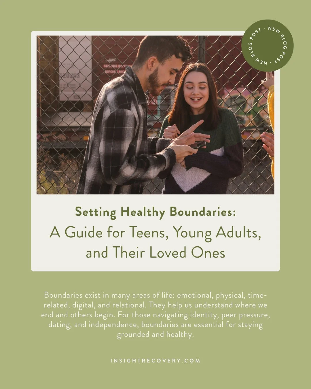 ✨ New on the Blog: A Teen + Young Adult Guide to Healthy Boundaries ✨⁠
⁠
Boundaries aren&rsquo;t walls &mdash; they&rsquo;re practice in self-respect, clarity, and connection. 🧠💬⁠
⁠
Whether you&rsquo;re a teen figuring out friendships and independe