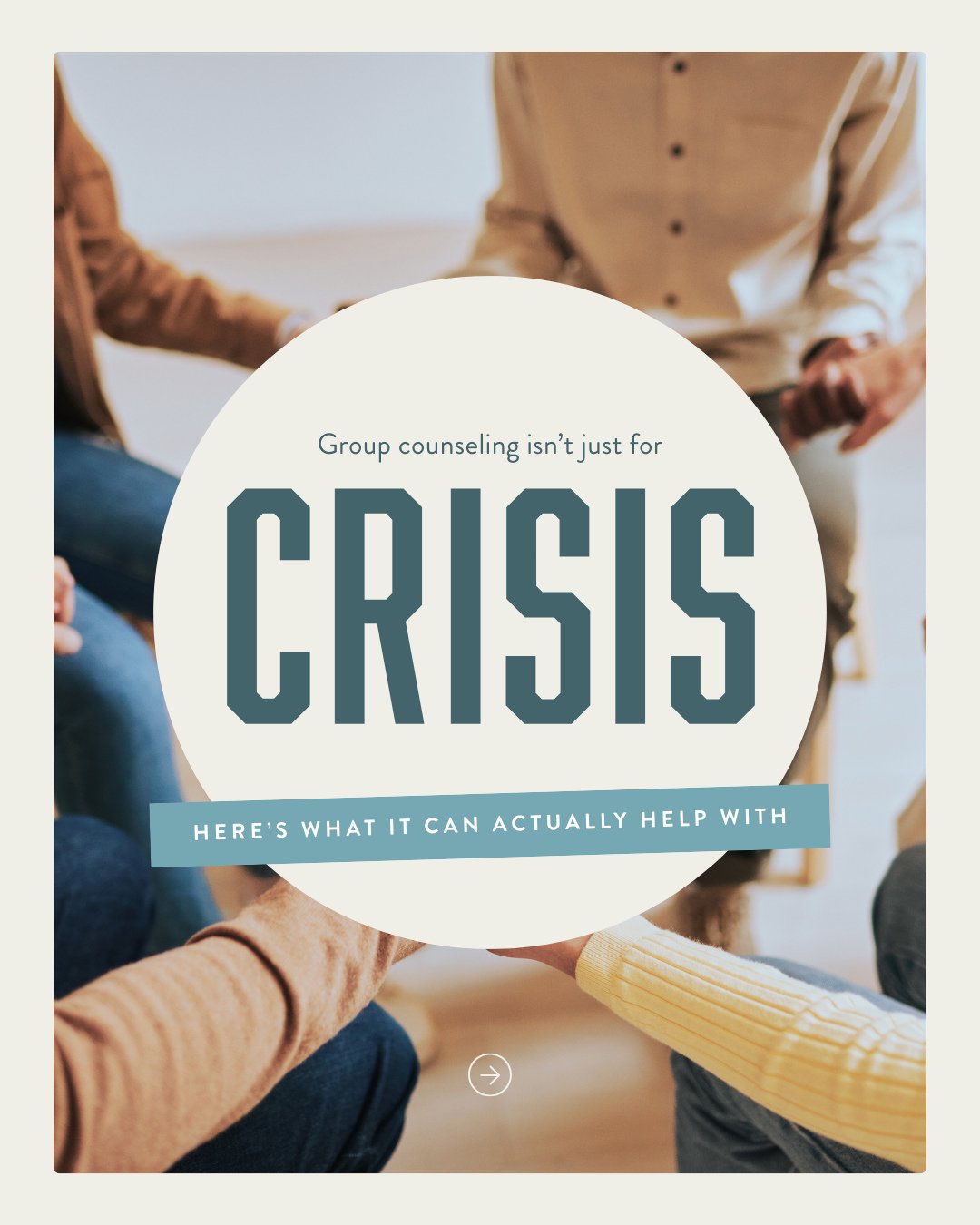 Many people think group counseling is only for when life completely falls apart.⁠
⁠
The truth? Group counseling can help you understand your emotions, develop healthier coping skills, and feel more in control of your life.⁠
⁠
Whether you're navigatin