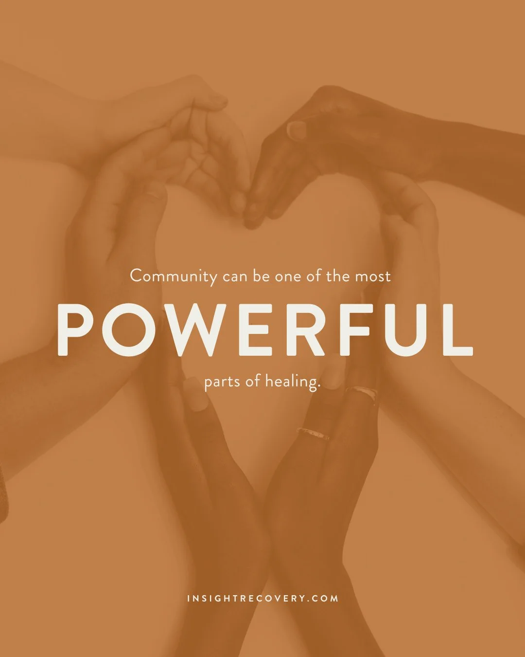 Humans are wired for connection.⁠
⁠
Having supportive relationships can reduce stress, increase resilience, and improve overall mental health and well-being.⁠
⁠
Whether it&rsquo;s friends, family, peers, or a support group &mdash; community can make 