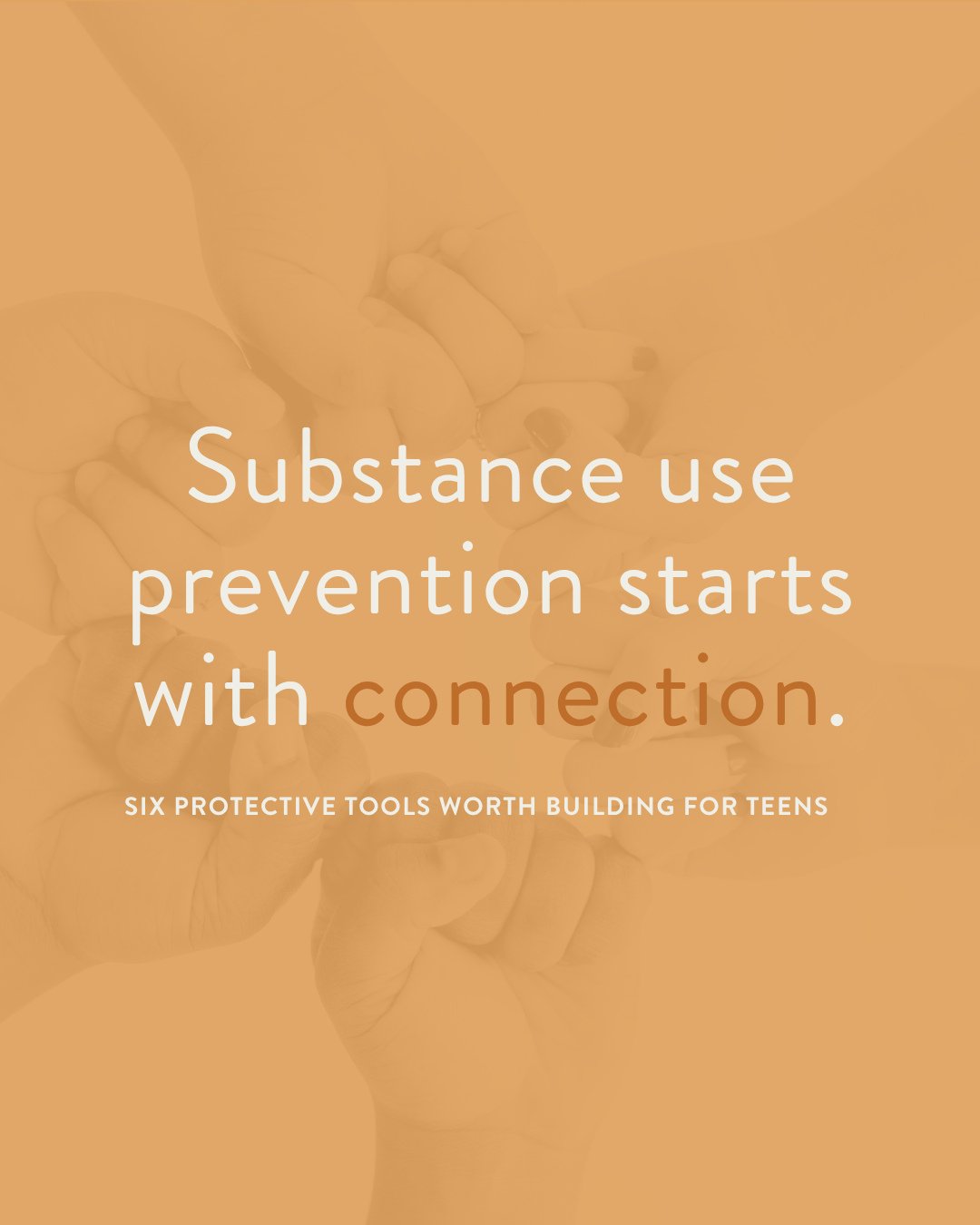 Substance use prevention isn't one awkward conversation parents have with their kids.⁠
⁠
It's an ongoing process of building connection, coping skills, communication, mental health support, and trusted relationships.⁠
⁠
Young people are navigating sc