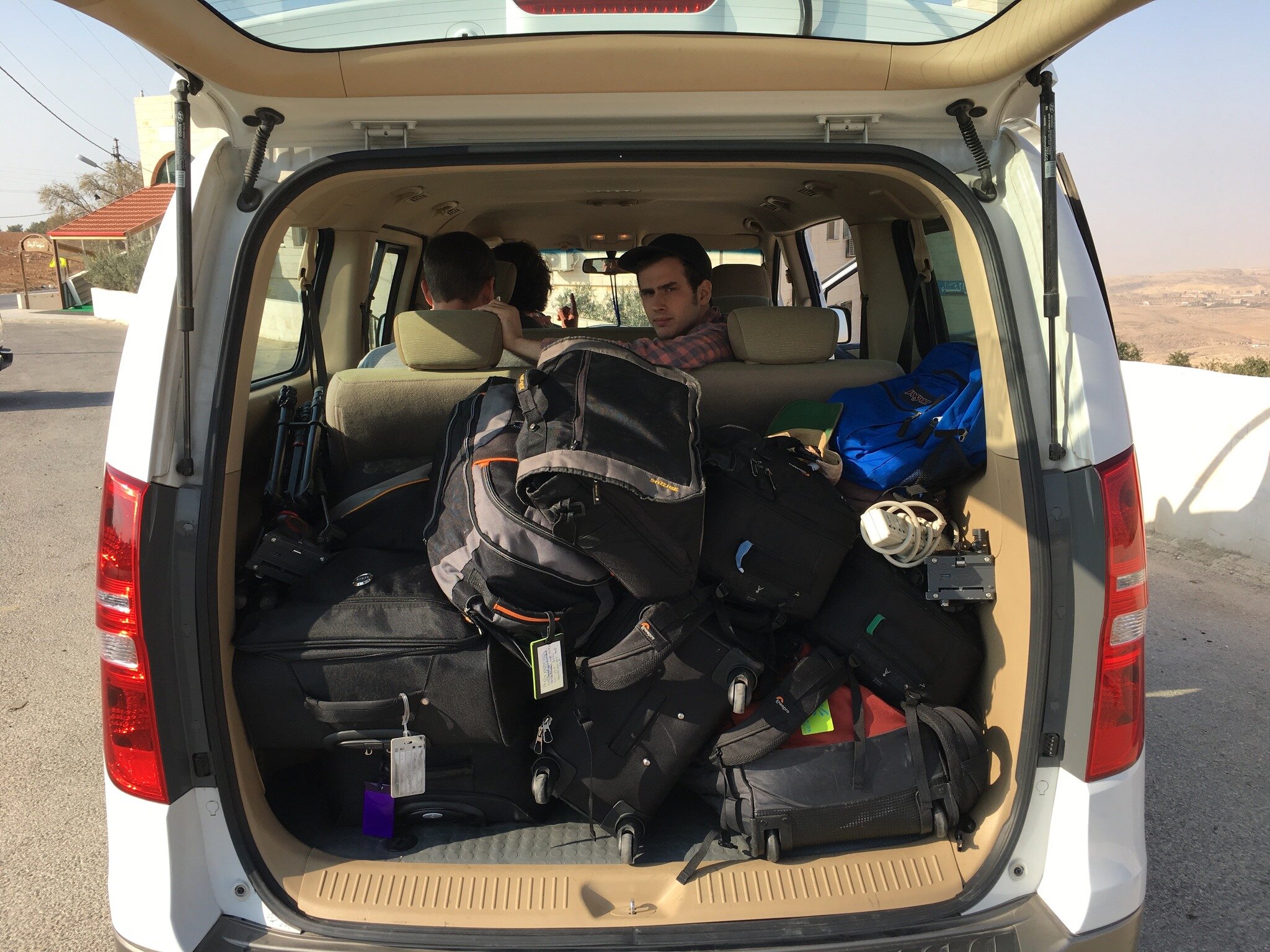 We&rsquo;ve been to the Middle East many times to film different projects. This is what our gear van typically looks like. 

#Film #behindthescenes #filmcrew #storytellingpictures
