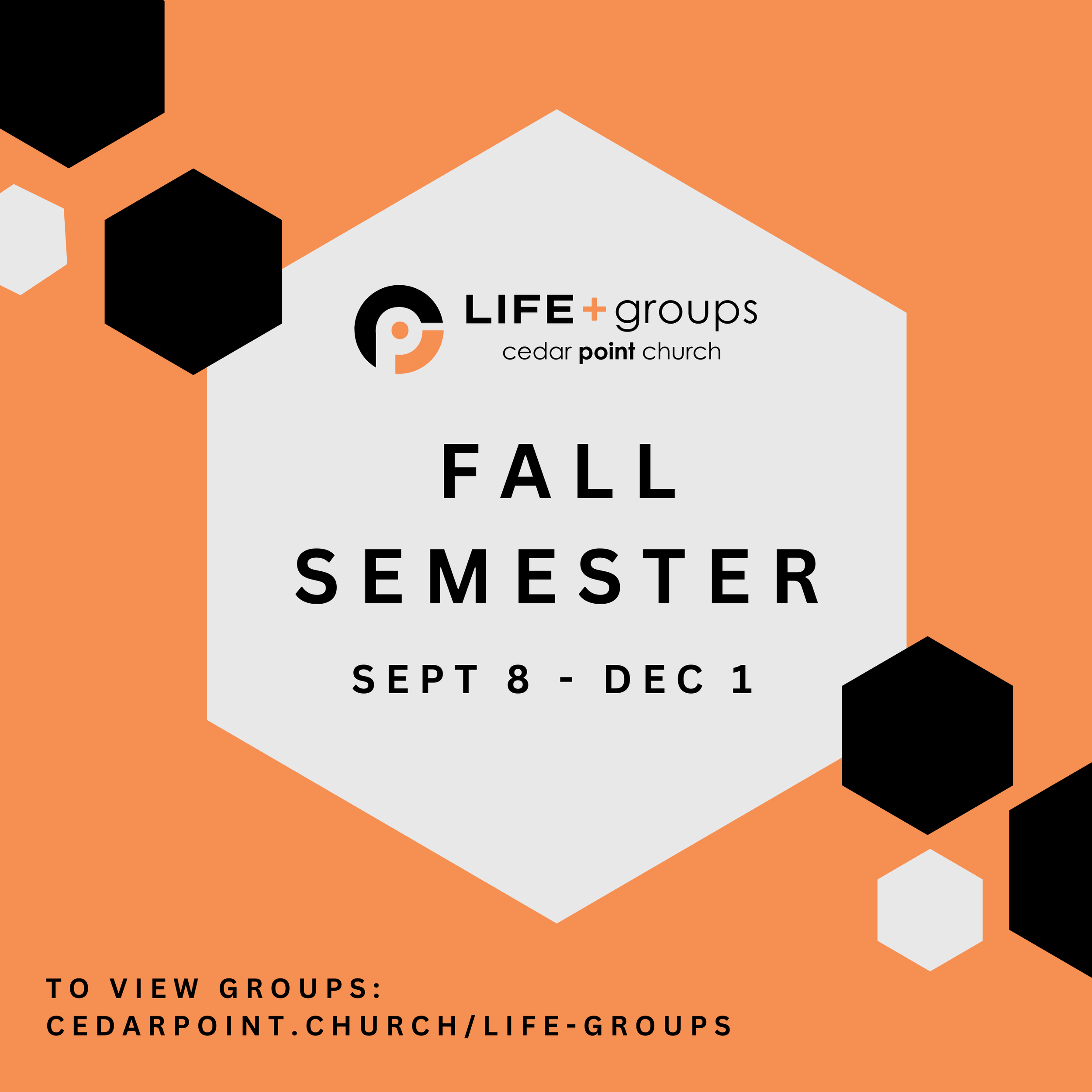 Life Group fall semester begins!