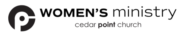 Logo of Cedar Point Church featuring a stylized 'C' and 'P' with the church's name.