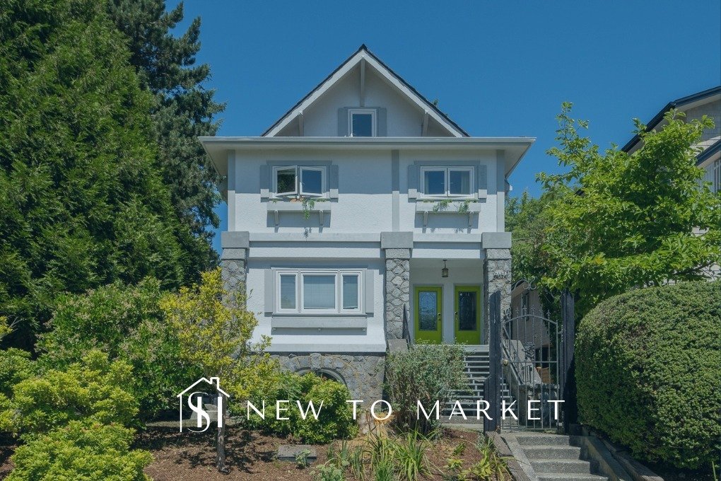 NEW TO MARKET! 2575 West 3rd Avenue ⤵️⁠
⁠
PRIME BIG CHARACTER REVENUE HOUSE North of 4th Avenue in desirable Kitsilano. This FIVE SUITE home sits high above the street on a flat 50&rsquo;x120 RT8 lot between Trafalgar and Larch. This could be an amaz