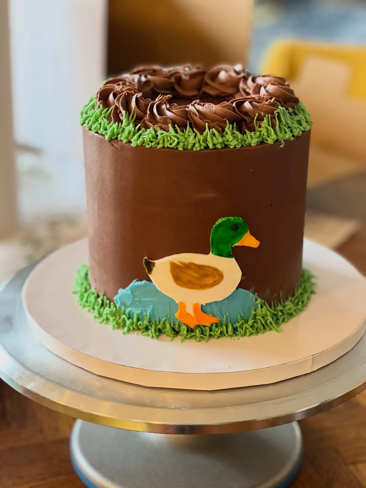 Quack Quack 🦆 
.
.
.
#vegancake #firstbirthdaycake #veganbirthdaycake #duckduckgoose #duckcake