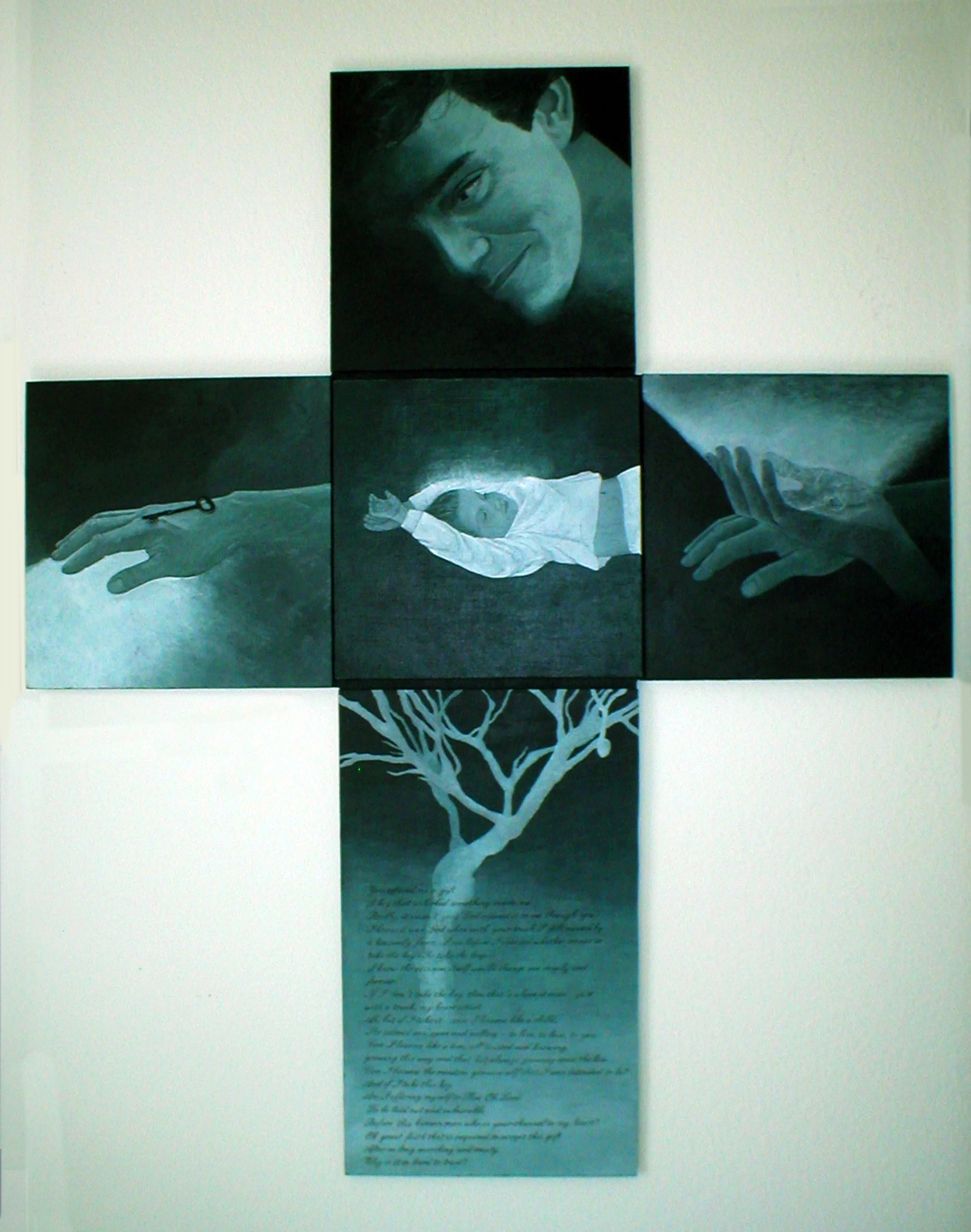  Leap of Faith (Atypical Shape - 43.5” x 36” at Outer Edges - Acrylic on Masonite) 