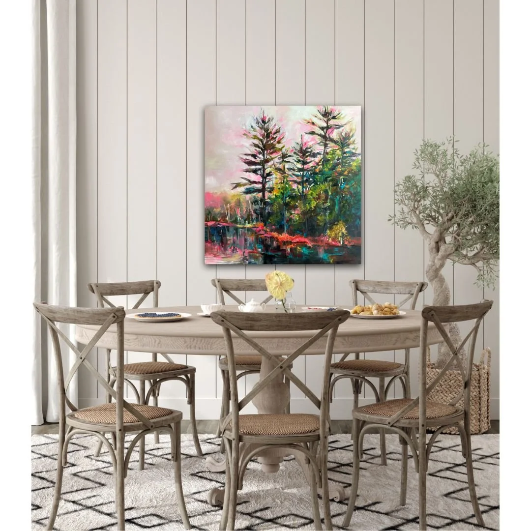 elizabethgartnerhowe-Red Shoes-30x30x1.5-oil on cradled wood panel-insit dining.jpg