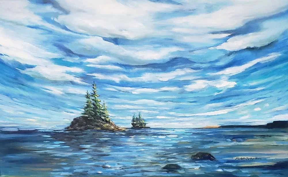 Scooners, 30x40, oil on canvas