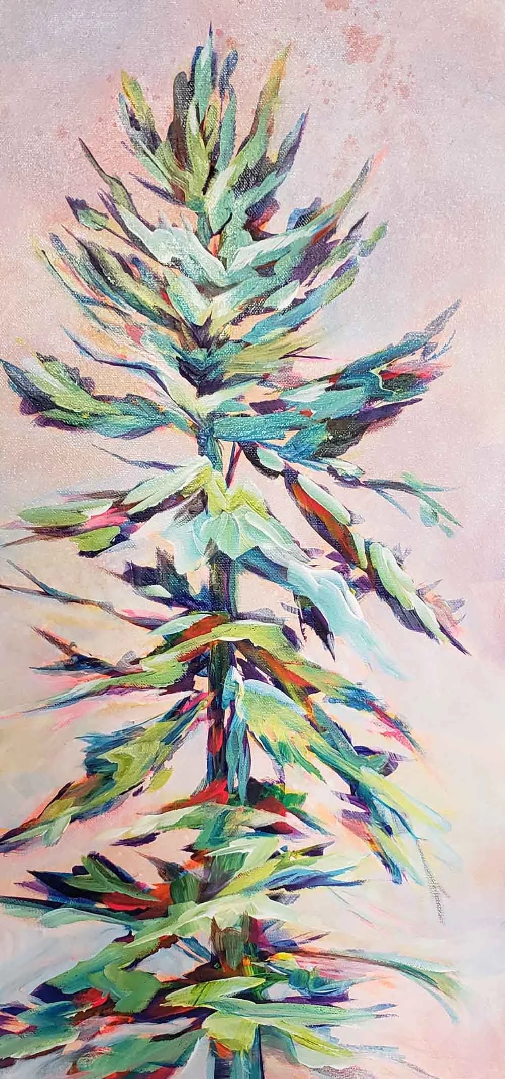 Ever Green, 12x24, acrylic on canvas