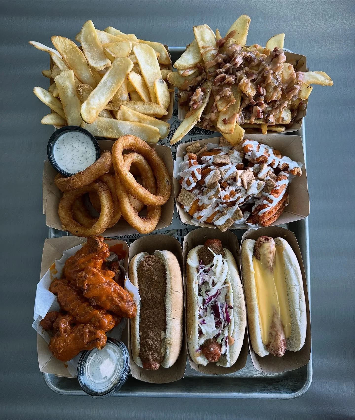 Opening at 12 today. No better way to replenish all the calories burned shoveling! Your tray is waiting for you!