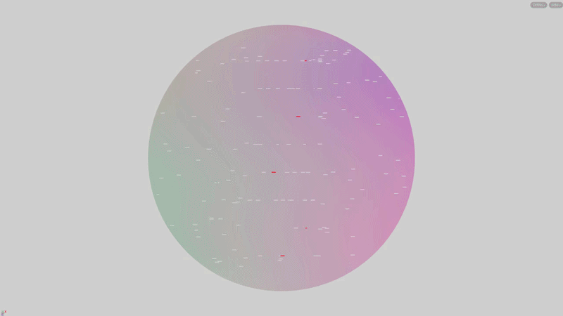 Animation test showing transition between vulnerability states within circular form