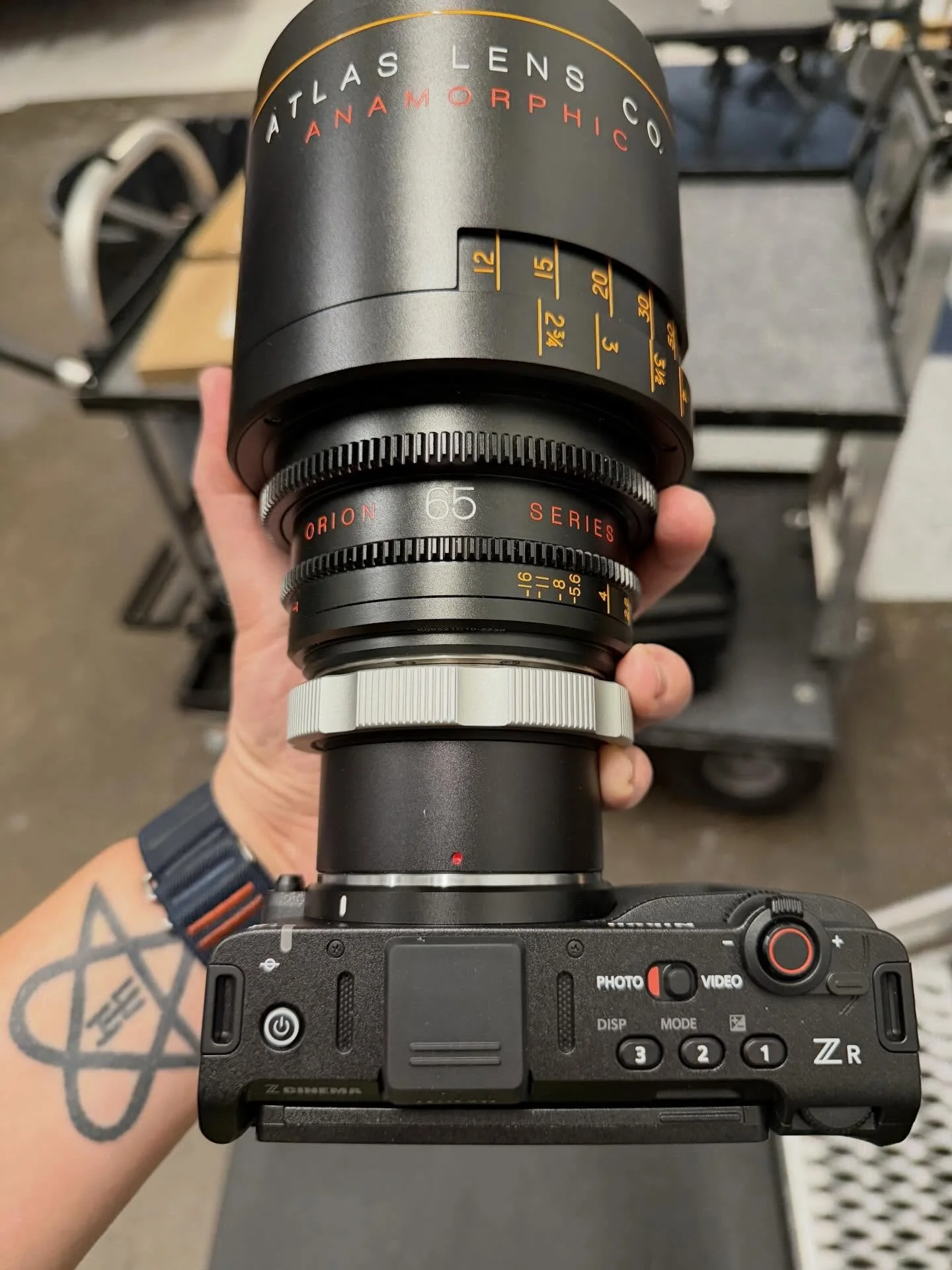 Are you mounting the #lens to the #camera or the camera to the lens?? 

#atlaslensco #atlasorion #atlasanamorphic #atlasorionanamorphic #anamorphic #anamorphiclens #nikon #r3d #nikonzr #zr #cinematography #filmmaking #filmmaker #zcinema #woodencamera
