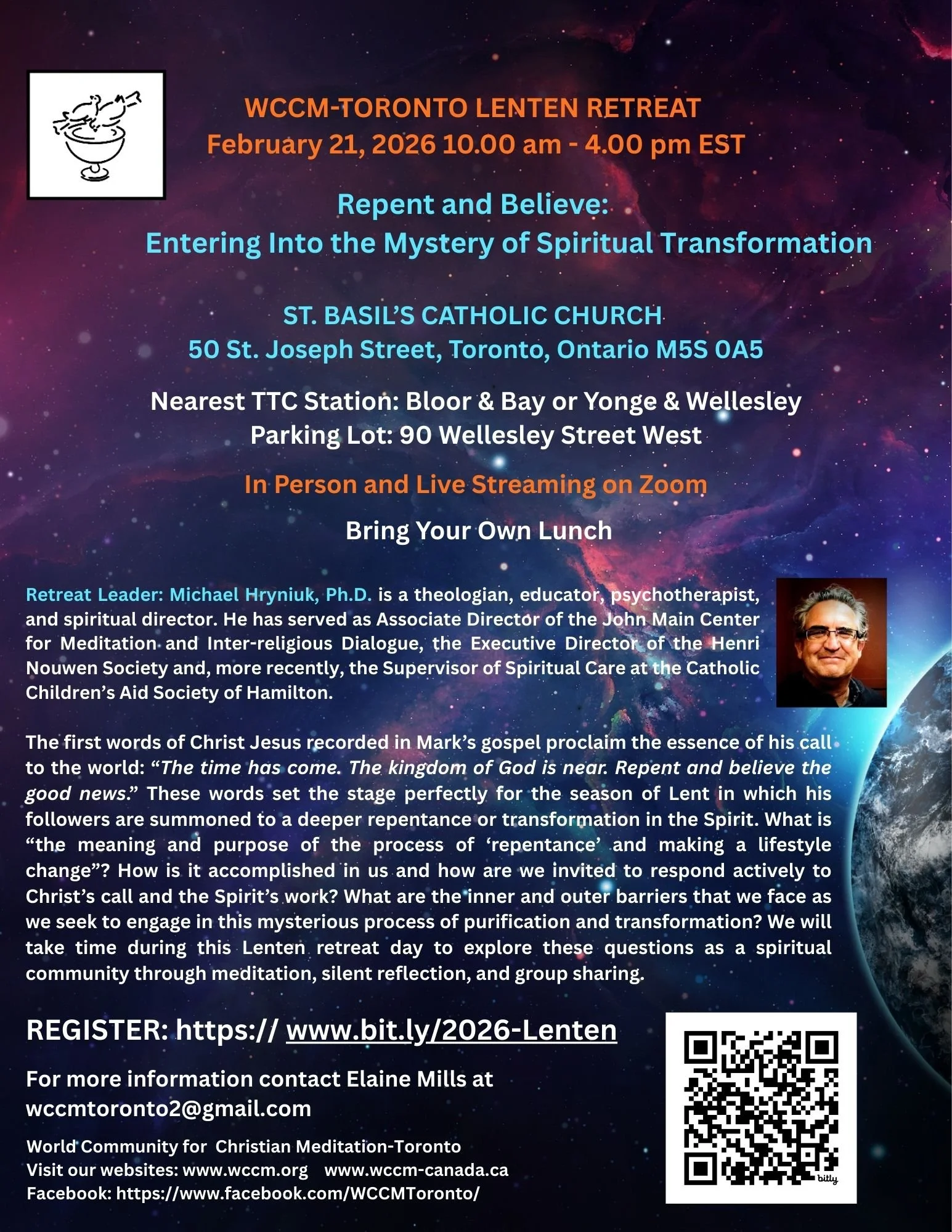 Lenten Christian Meditation Retreat