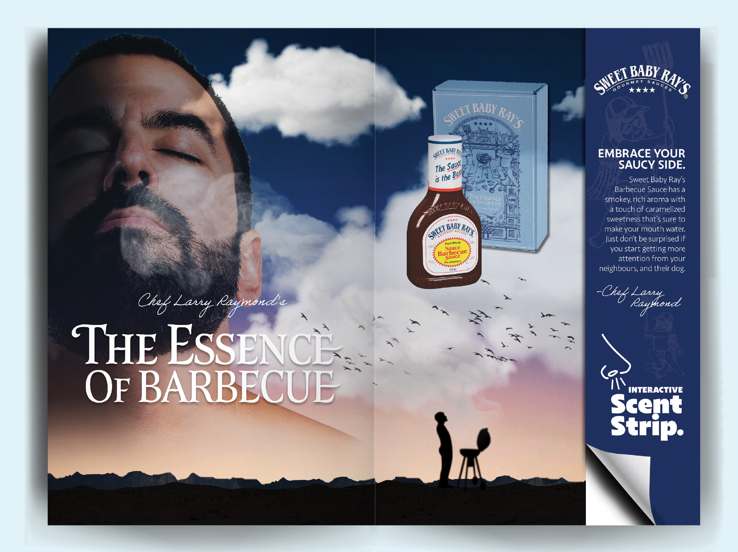The Essence of Barbecue double page spread.