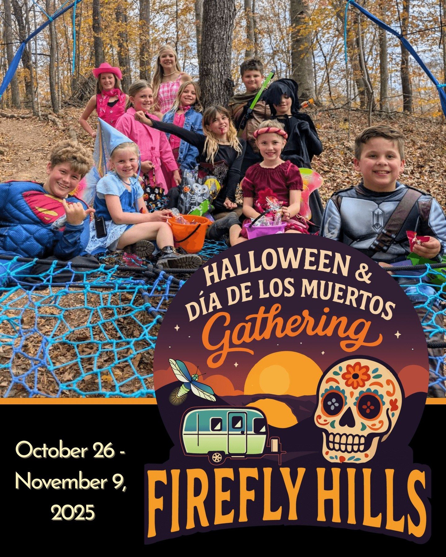 The Best Kind of Halloween? One You Share Together.

From costumed campfire dances to trick-or-treating between RVs, we&rsquo;re making Halloween unforgettable for both kids and grown-ups.

🎃 No crowds. No chaos. Just memories in the making.
🕯️Two 