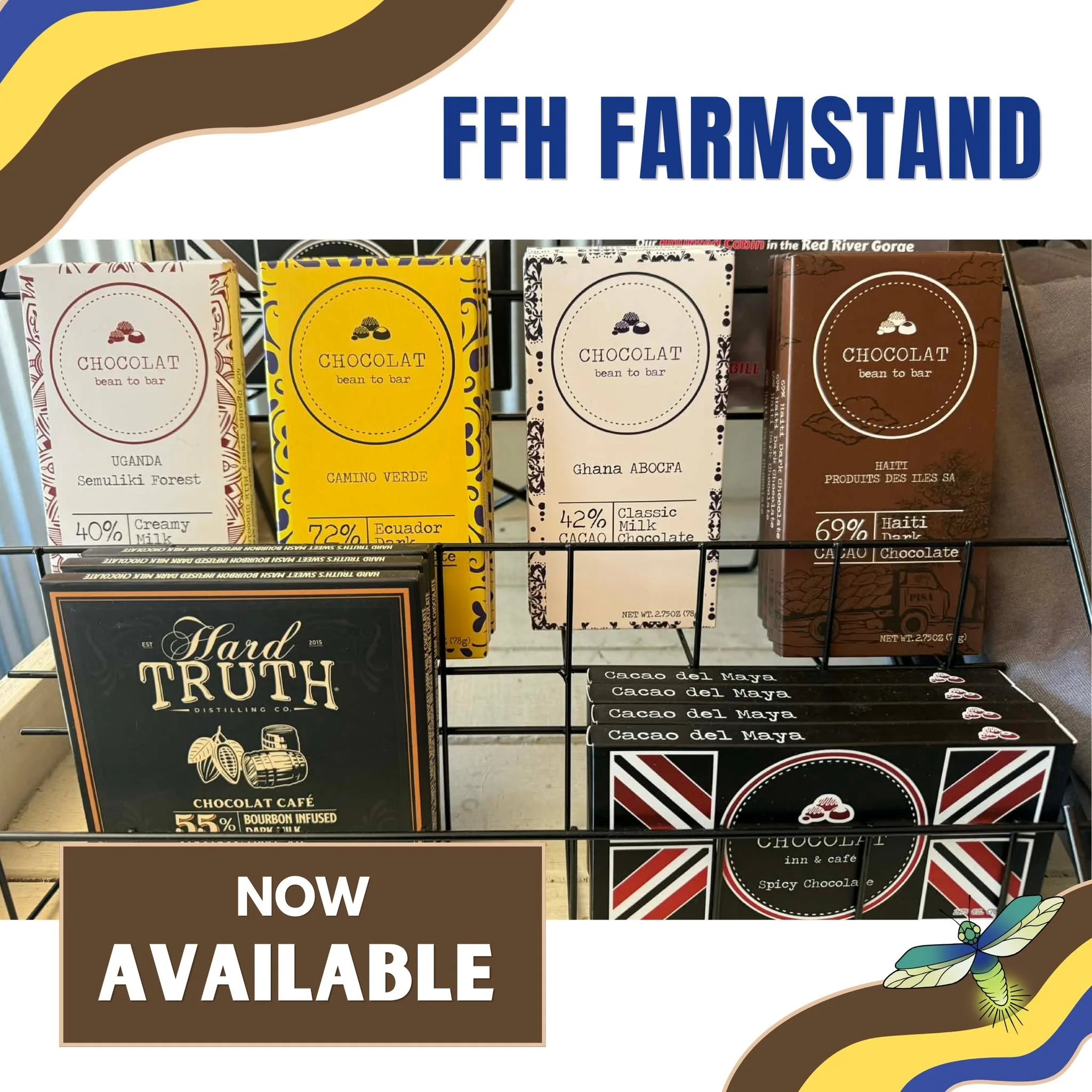 🍫 A Local Favorite You Know and Love

You may remember Chocolat Inn, a favorite among locals and visitors before they moved out of the area and became Chocolat Cafe. While they are no longer local, we are excited to still carry their delicious creat