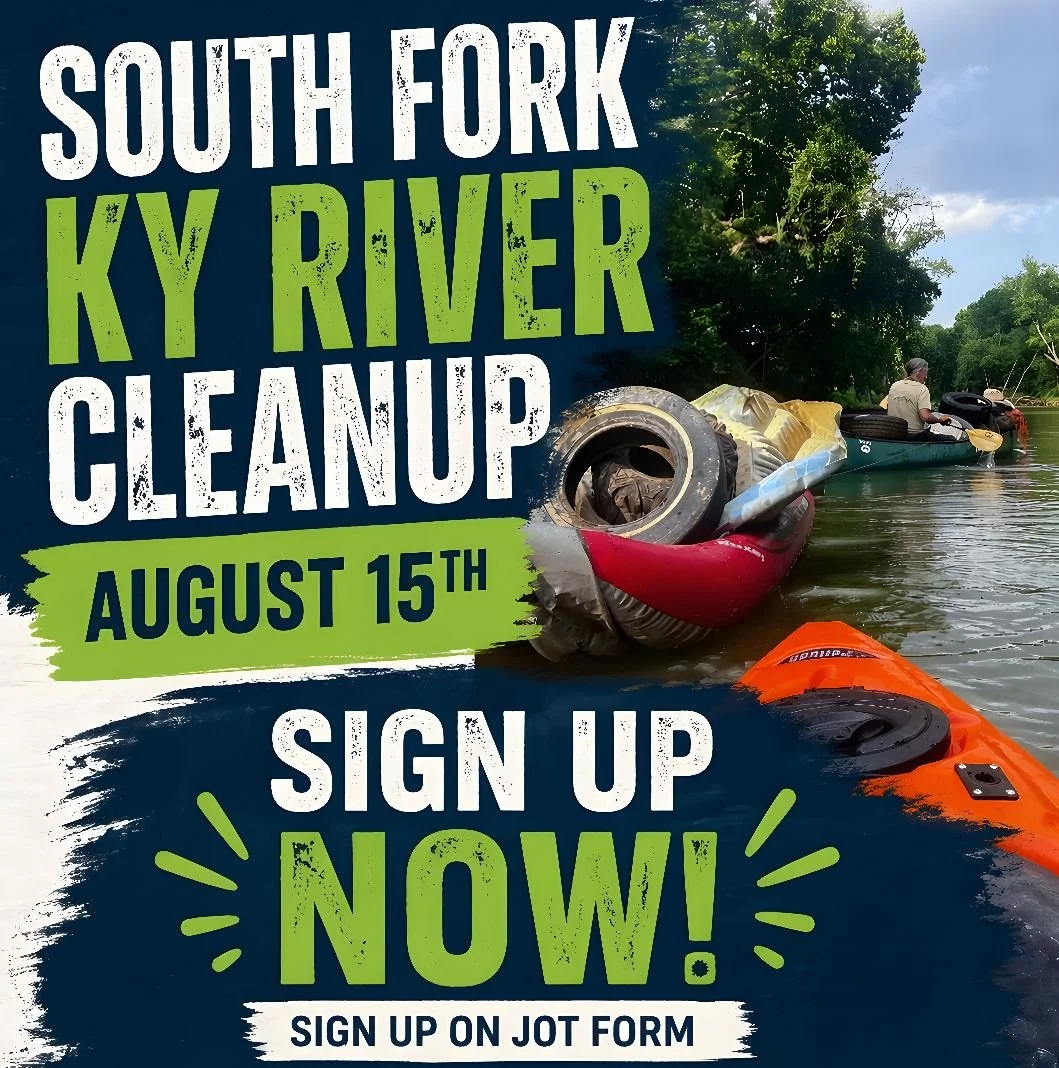 🌿🌊 Make a difference and make a weekend of it at Firefly Hills.

Join us for the South Fork Kentucky River Clean Up on August 15, 2026 as we come together to care for one of the most beautiful natural spaces in our region. Every helping hand matter