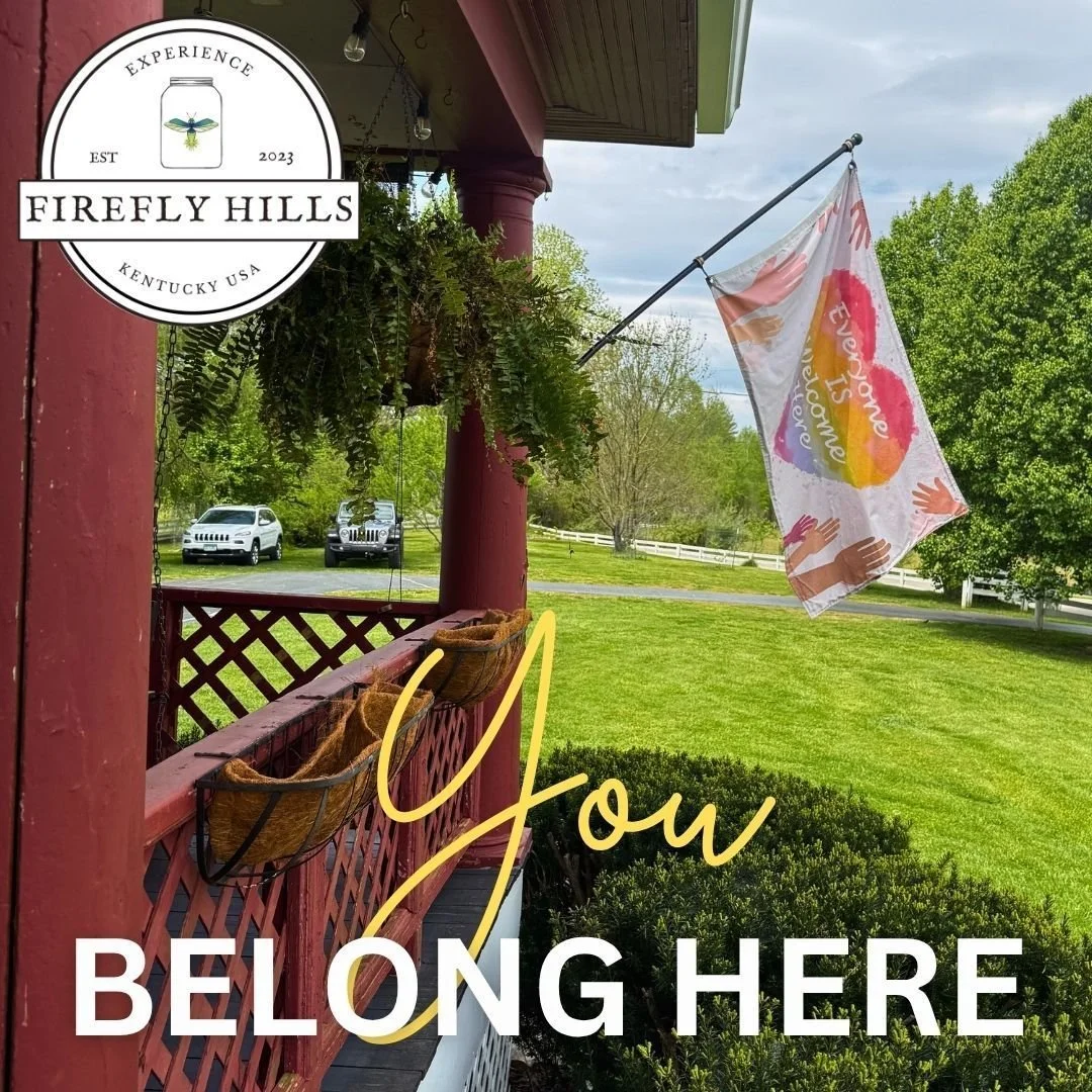 Everyone belongs at Firefly Hills. 💛
 We are a welcoming space for every individual, every family dynamic, and every background. We believe that nature is for everyone and our doors are always open to all. Whether you are wandering the woods, sharin