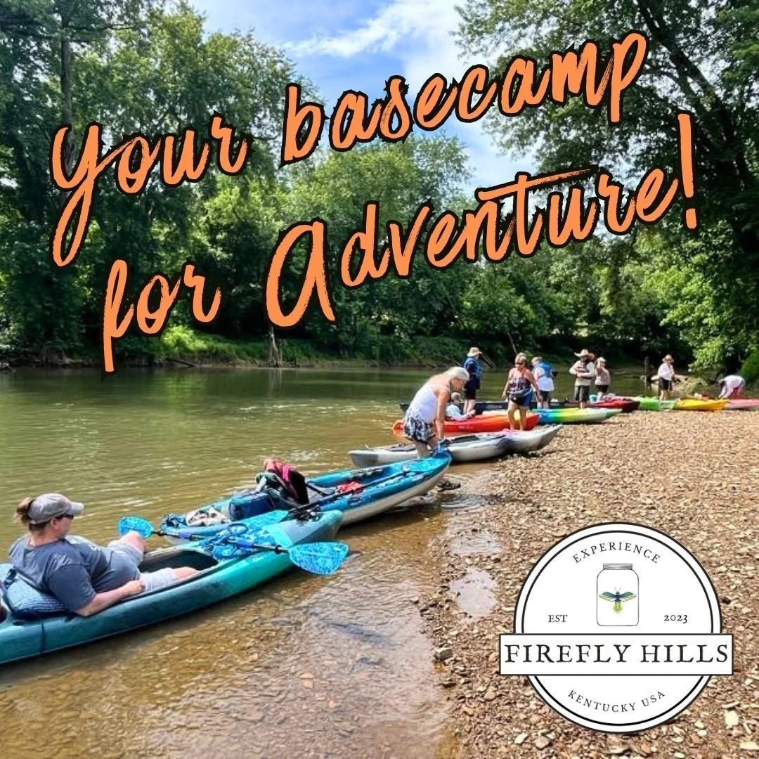 Our river access opens up a whole new means of exploration and adventure! Firefly Hills is the perfect basecamp to enjoy our own little slice of heaven that is East Kentucky. 

Book your stay today! 
www.fireflyhillskentucky.com