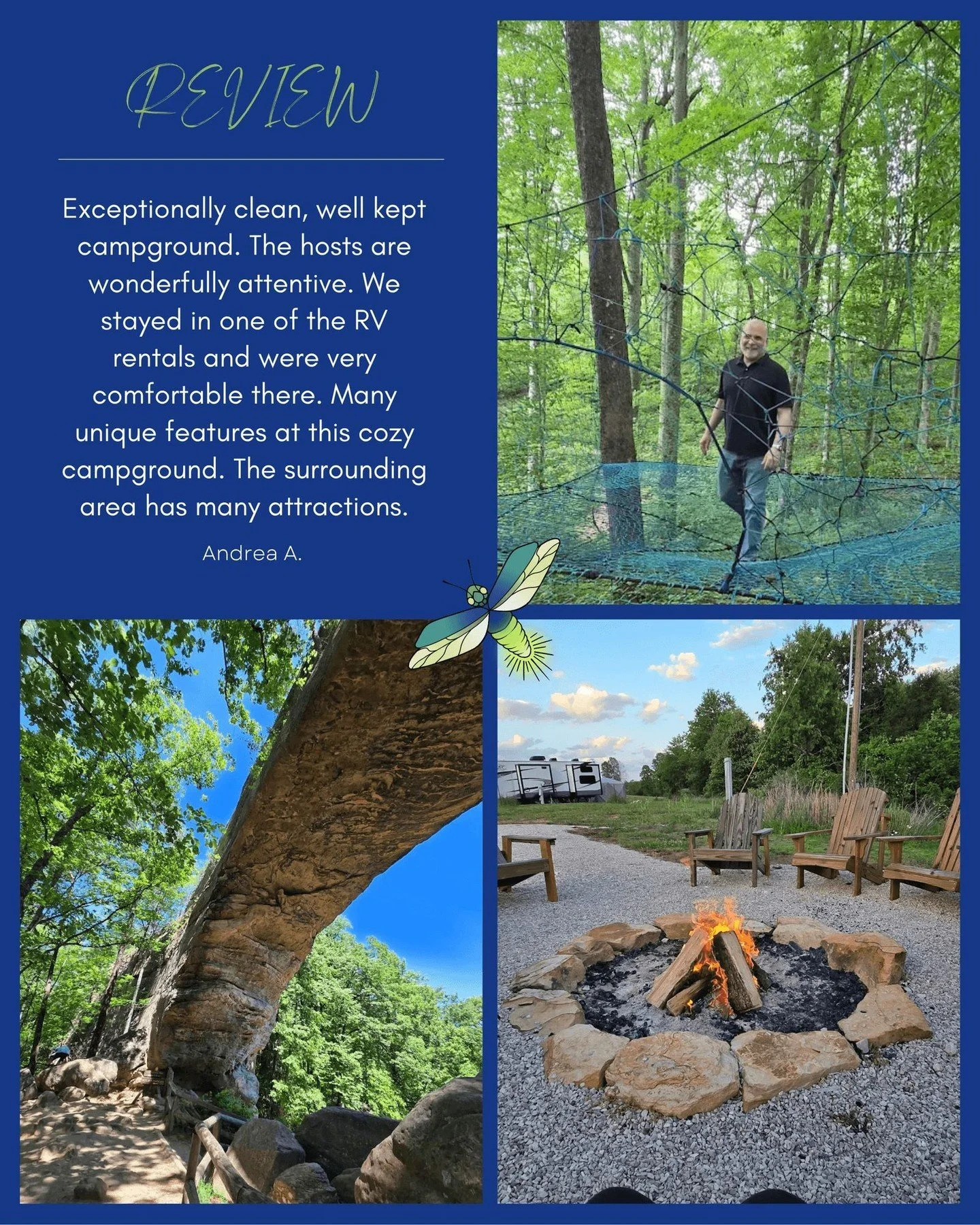 Did you know you can enjoy the RV experience at Firefly Hills without bringing an RV?

Our fully set up RV rentals make it easy to experience campground life without owning or towing an RV. Just arrive, settle in, and start exploring Firefly Hills an