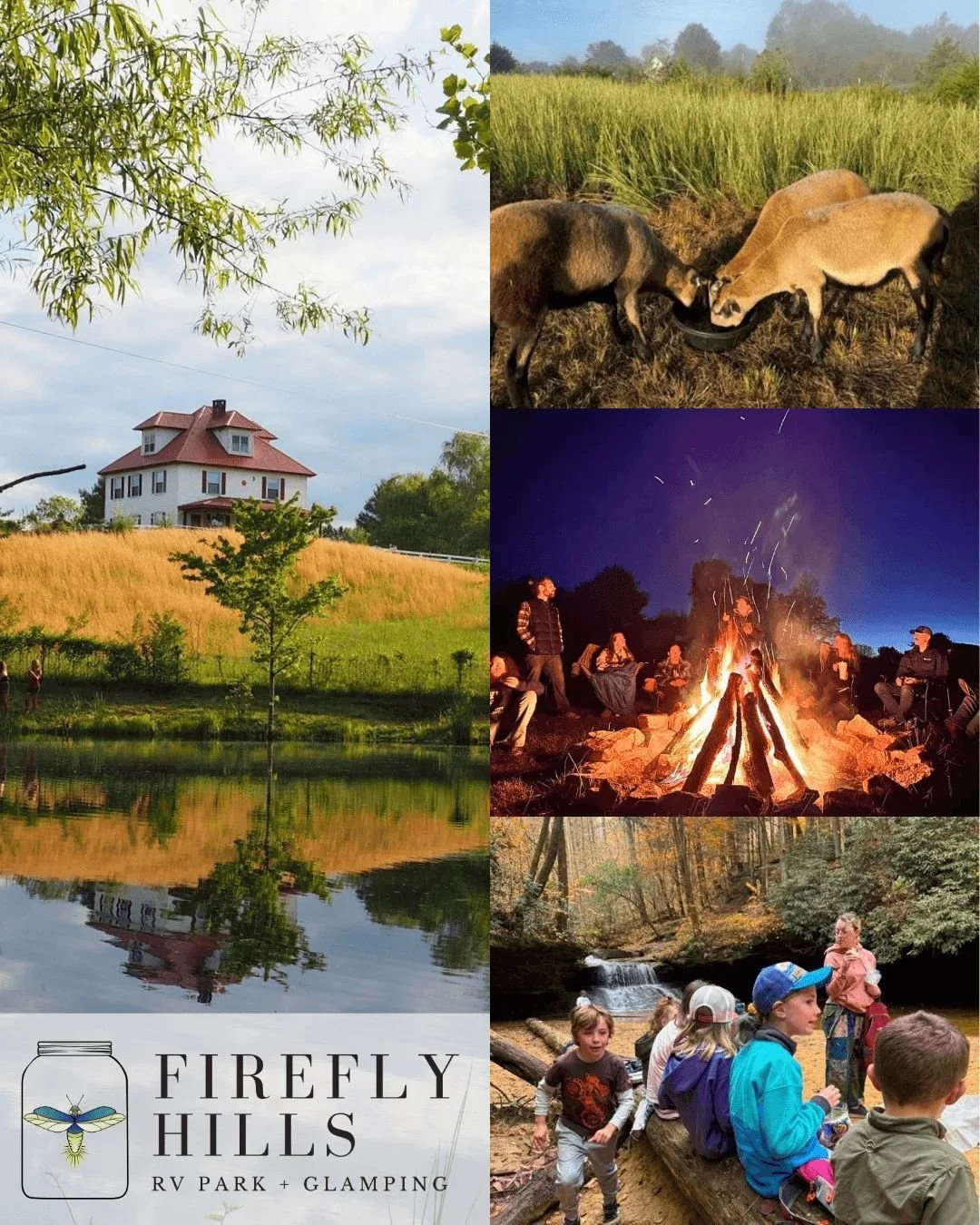 As the temperatures continue to cool and the hills come alive with color, we can't think of anything better than enjoying this time outside. 

Whether you're fishing in one of our ponds, sitting around  our community campfire, visiting with the anima