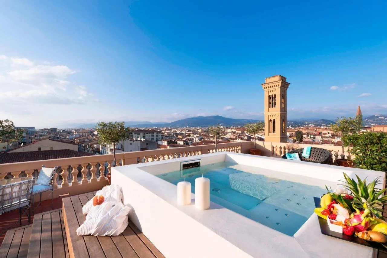 The Westin Excelsior Florence SESTO on Arno rooftop restaurant with 360 degree city views