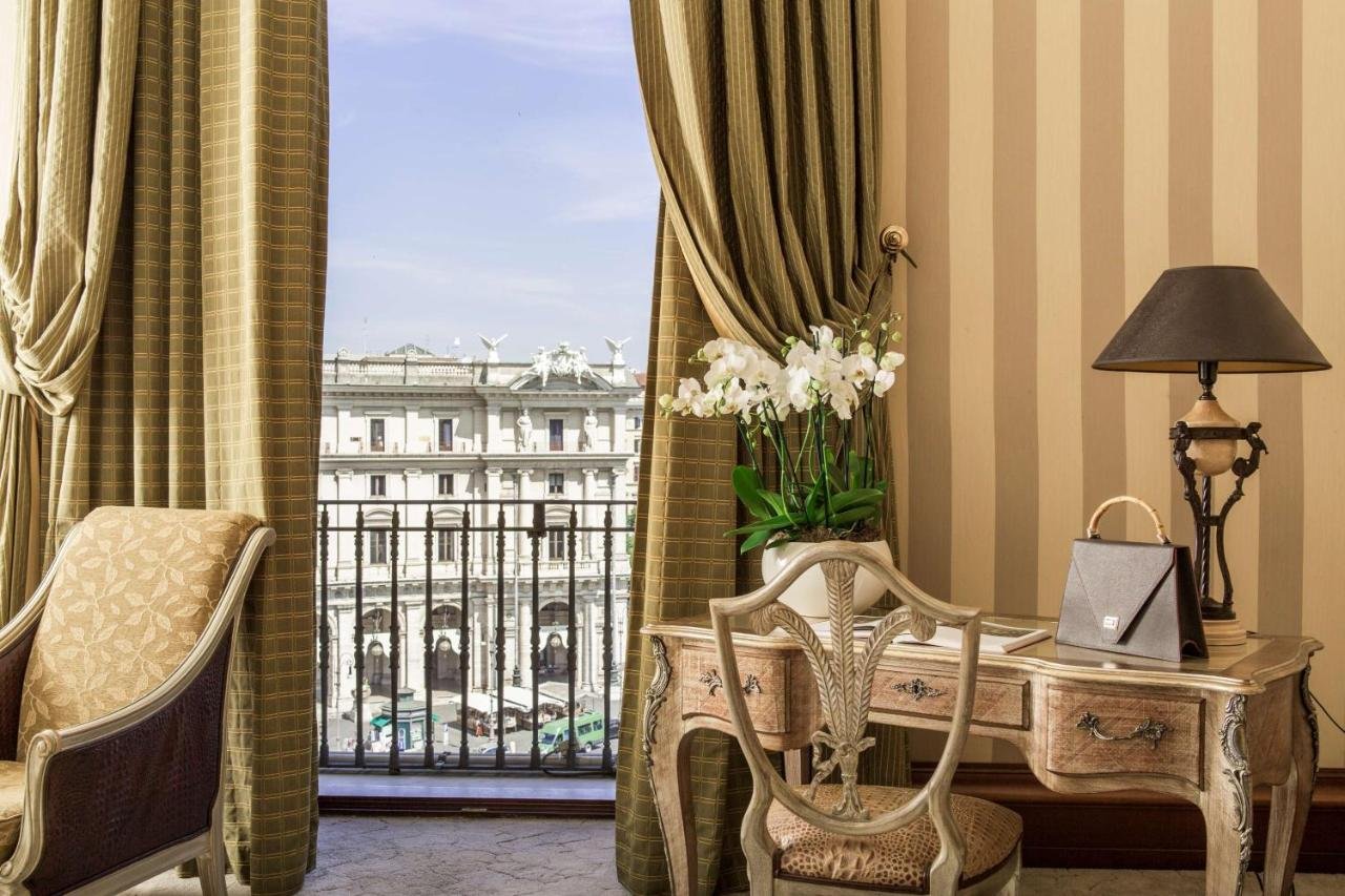 Charming hotel room with a view, Rome, Italy
