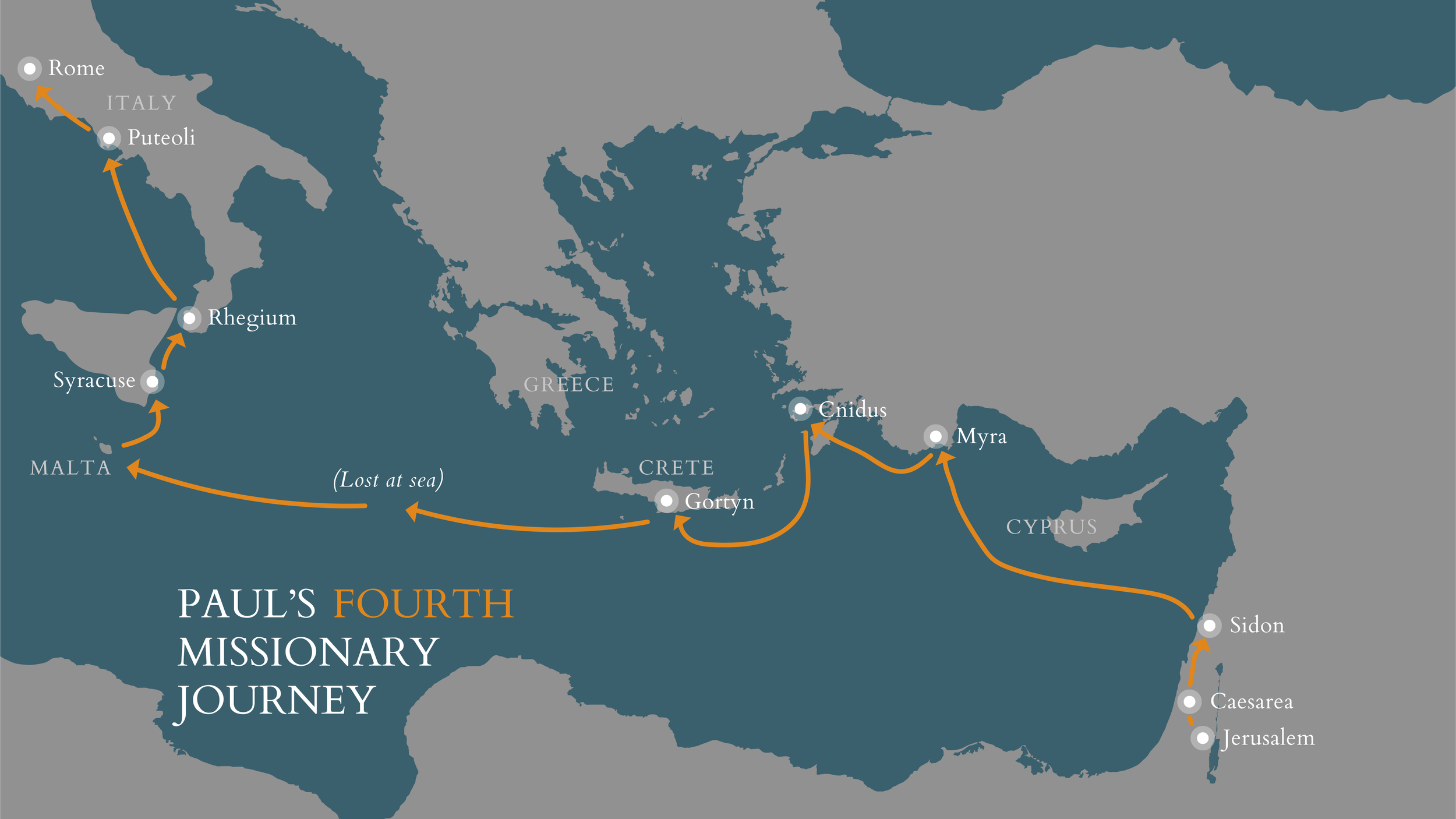 Paul's First Missionary Journey - Bible Maps — Dwell Street Media