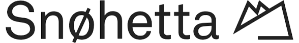 The word 'Snøhetta' with a mountain logo above the letter 'a'.