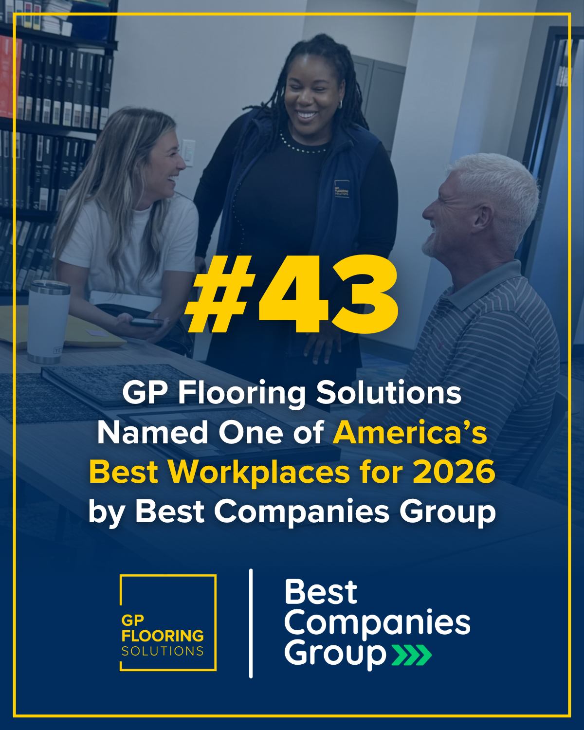 GP Flooring Solutions Named One of America’s Best Workplaces