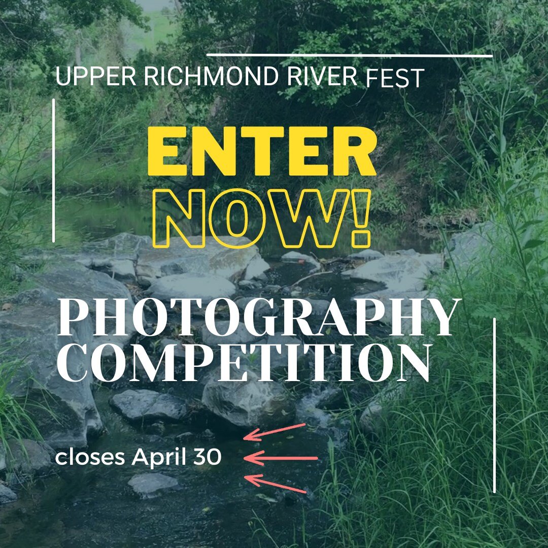 THE UPPER RICHMOND RIVER CATCHMENT PHOTOGRAPHY COMPETITION CLOSING SOON!

Enter your photos of the Upper Richmond River and its tributaries to be in the running to win one of 3  prizes, total prize value $1000.

Upper Richmond is defined as Casino an