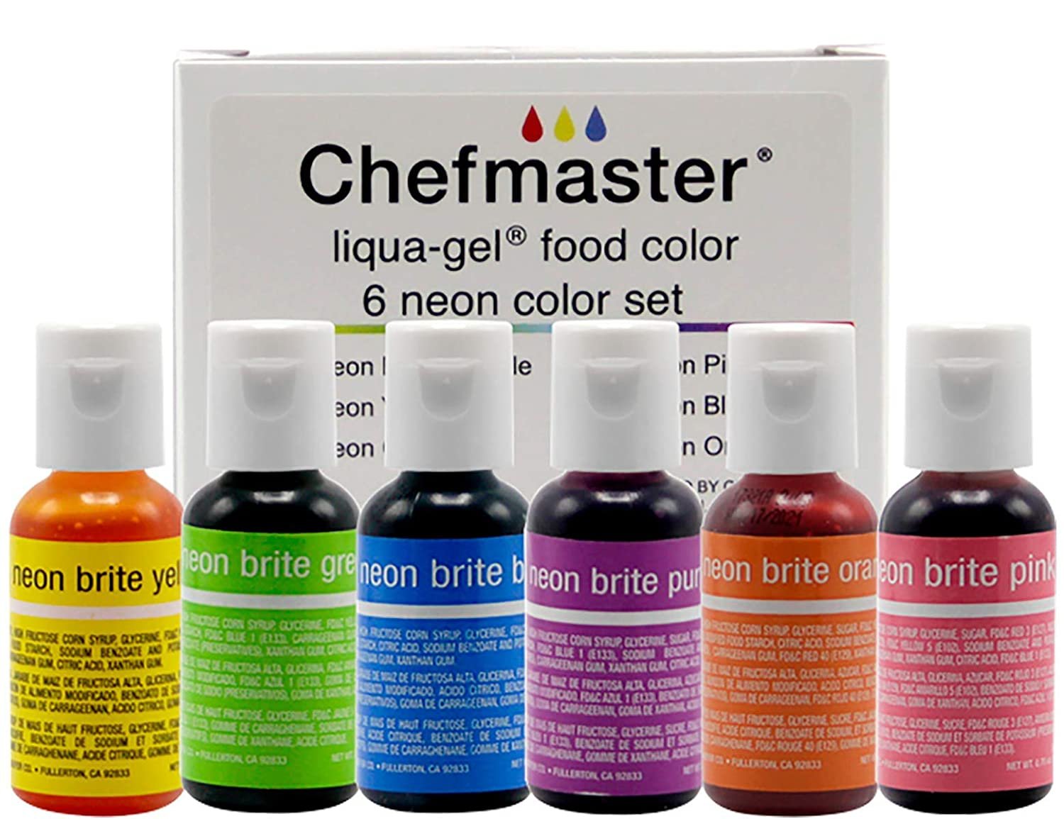 Chefmaster Liqua-Gel - 8 Color Set — Every Baking Moment